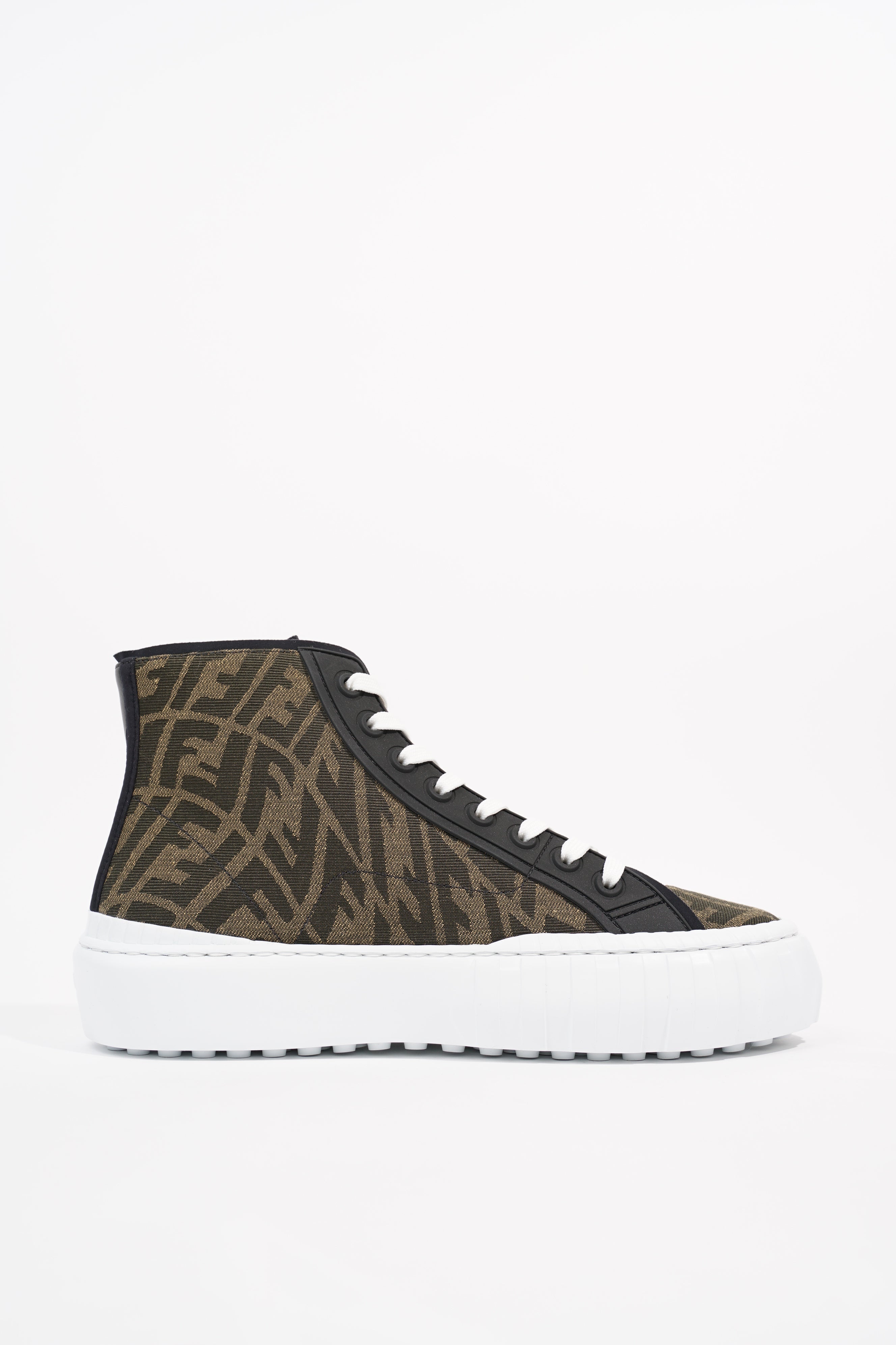 Fendi Mens FF Vertigo High Top Monogram EU 41 / UK 7