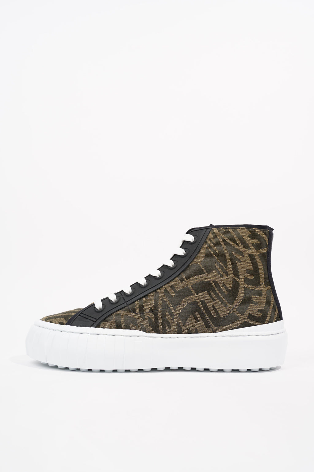Fendi Mens FF Vertigo High Top Monogram EU 41 / UK 7