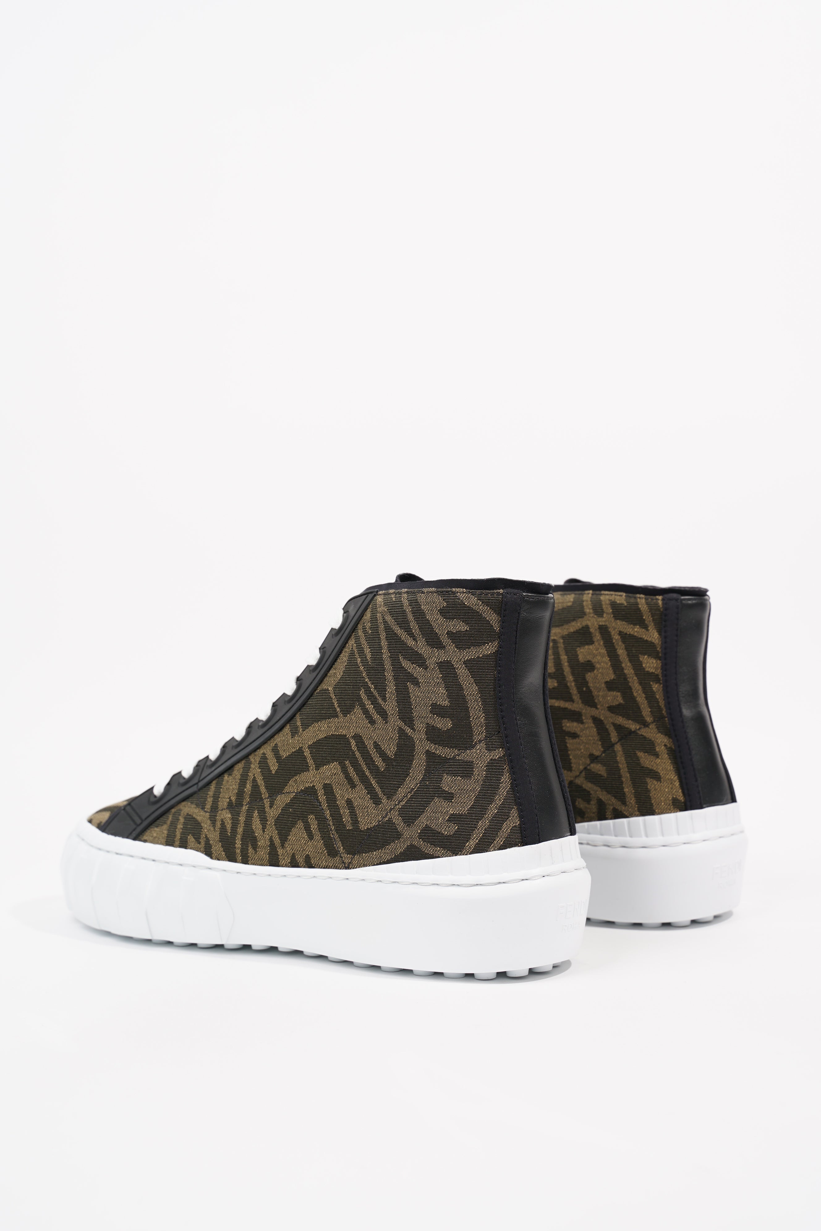 Fendi Mens FF Vertigo High Top Monogram EU 41 / UK 7