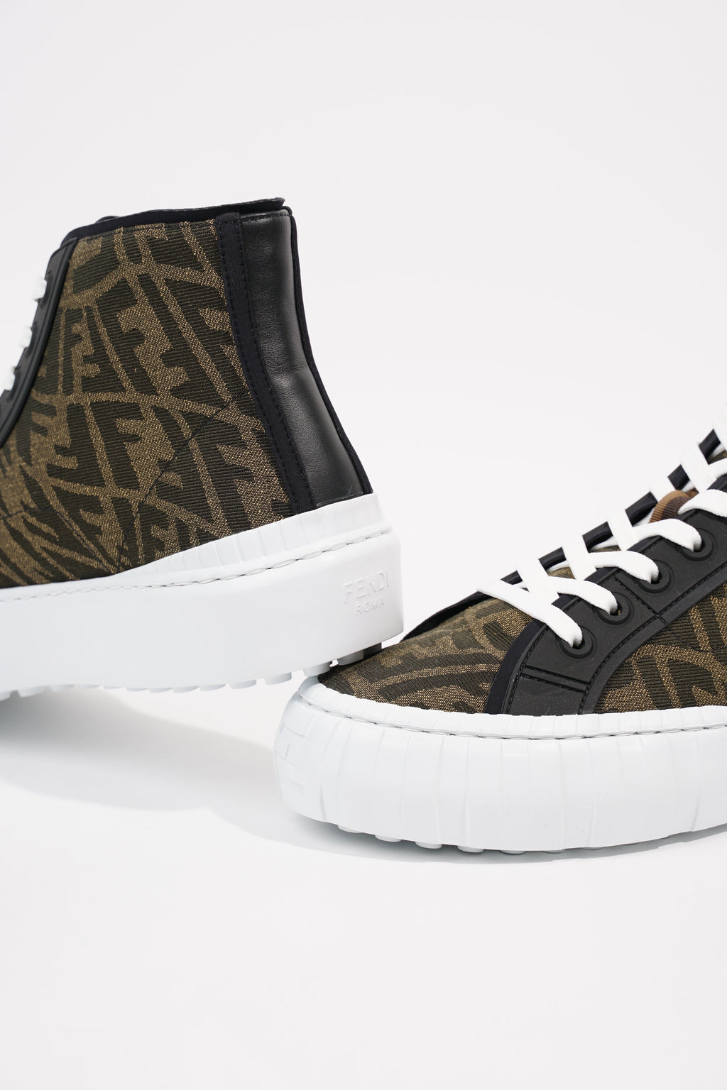 Fendi Mens FF Vertigo High Top Monogram EU 41 / UK 7