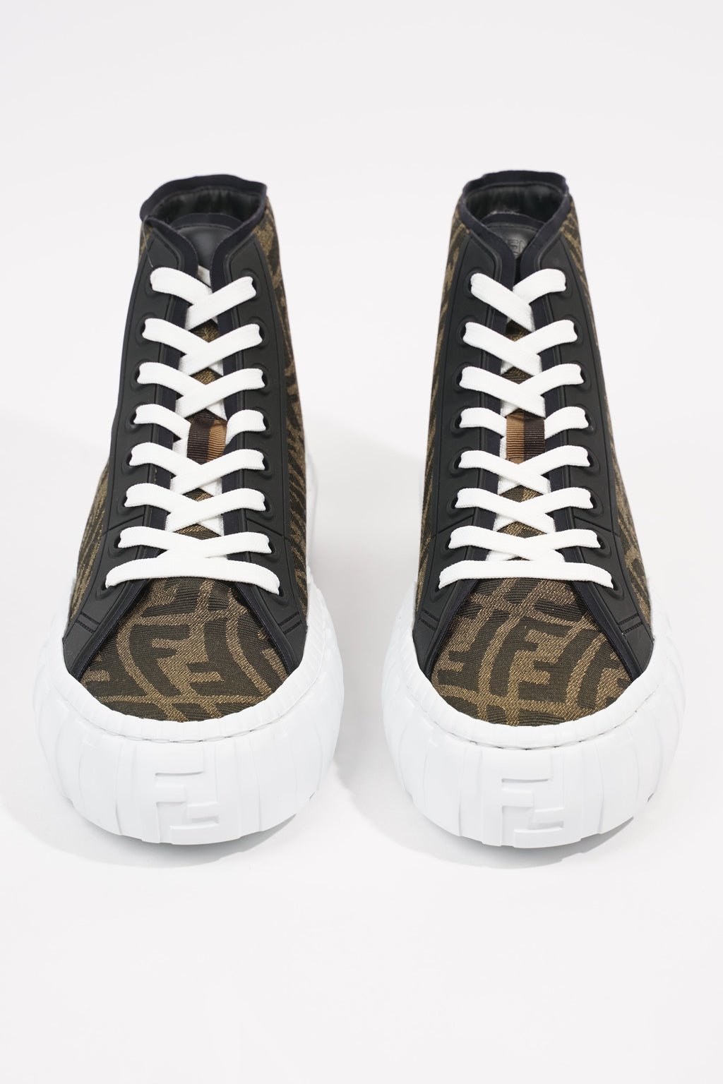 Fendi Mens FF Vertigo High Top Monogram EU 41 / UK 7