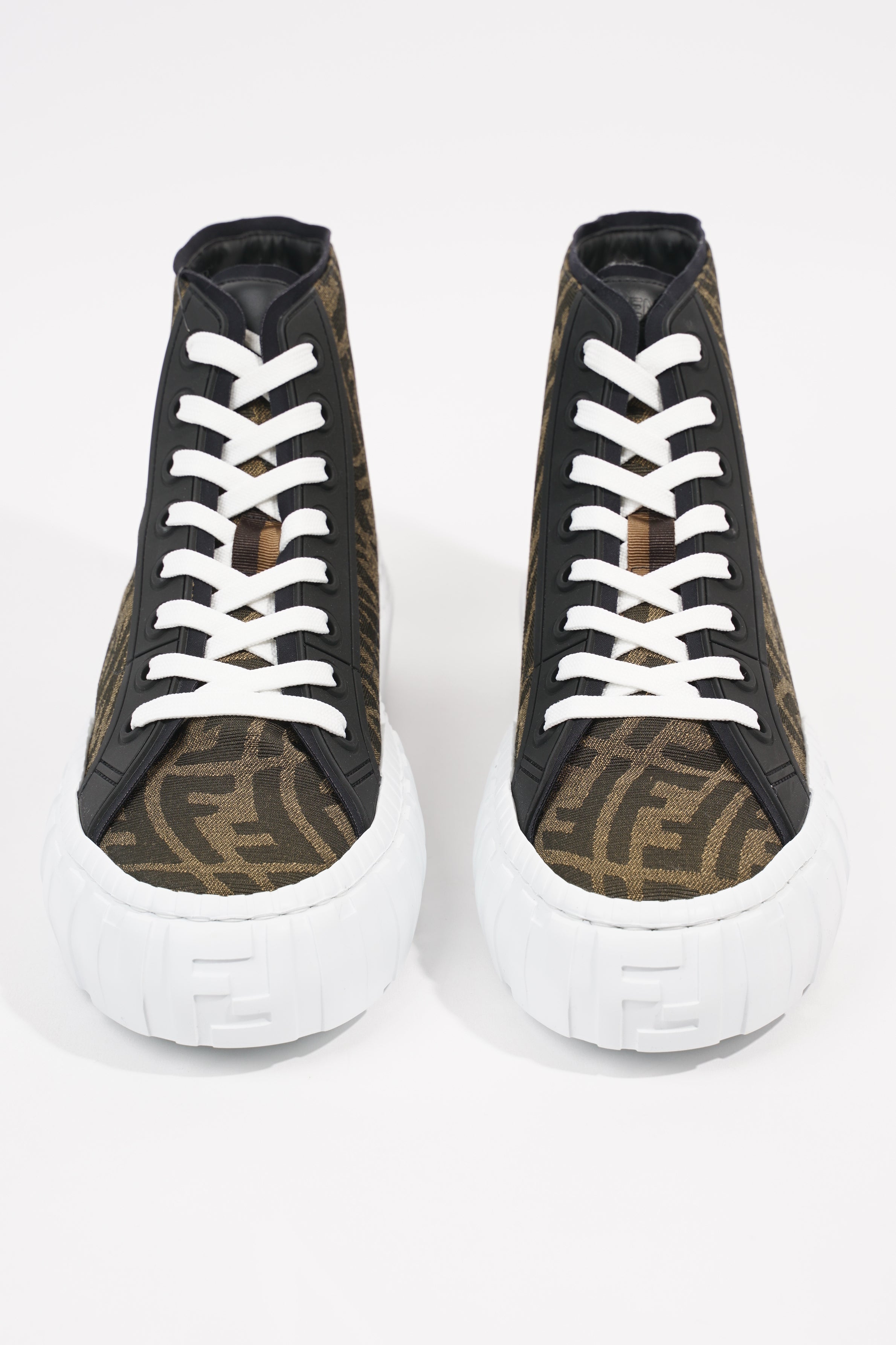 Fendi Mens FF Vertigo High Top Monogram EU 41 / UK 7