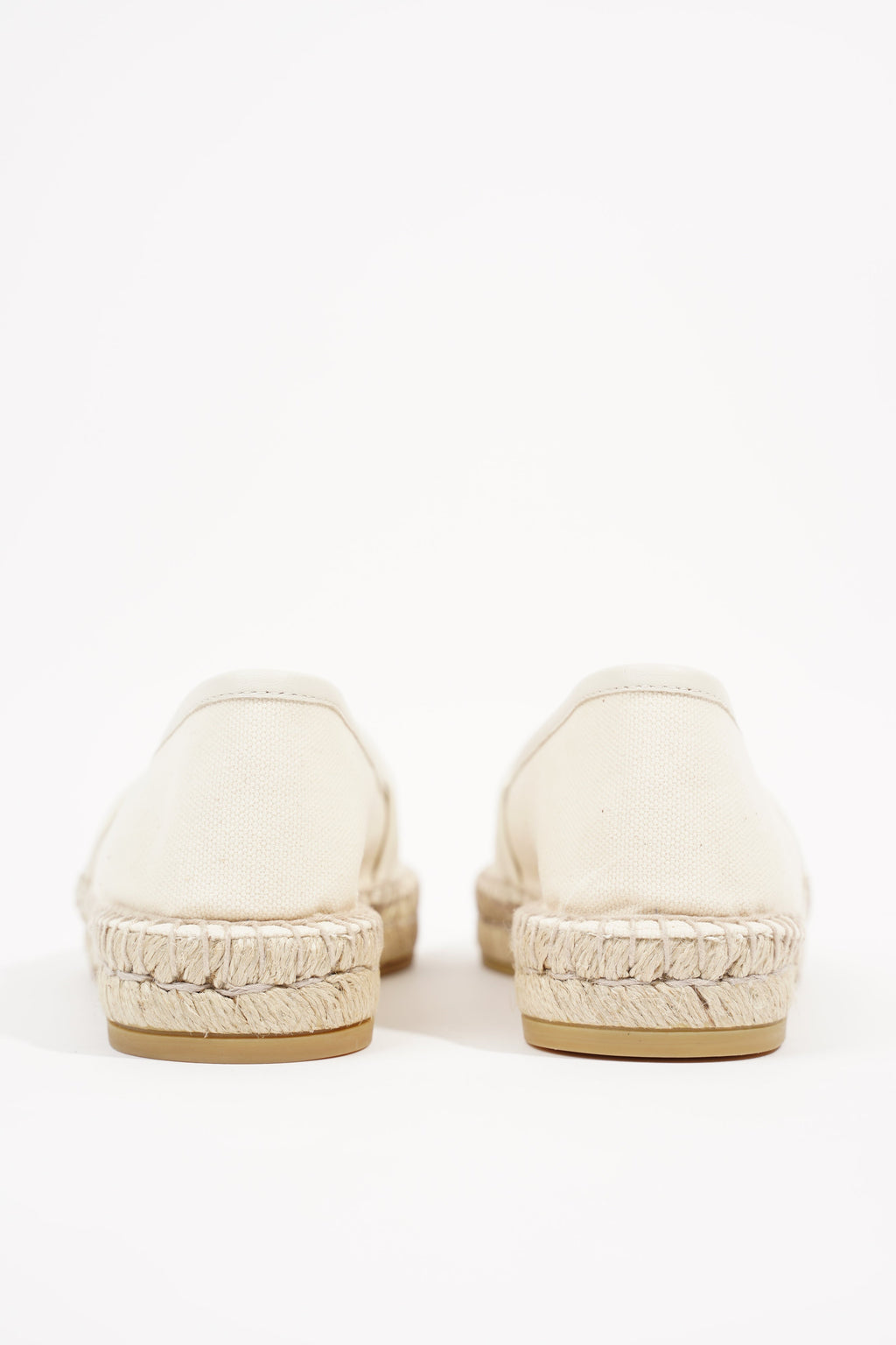 Gucci Womens Logo Print Espadrilles Cream EU 38.5 / UK 5.5