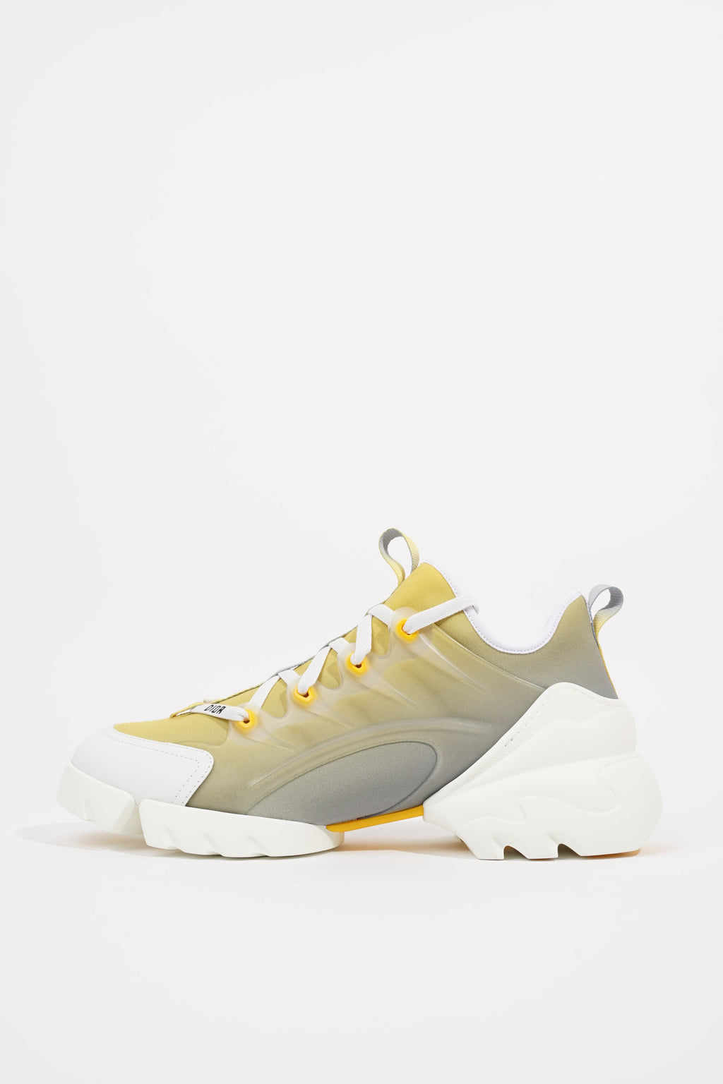Christian Dior Womens D-Connect Yellow / White EU 41 / UK 8