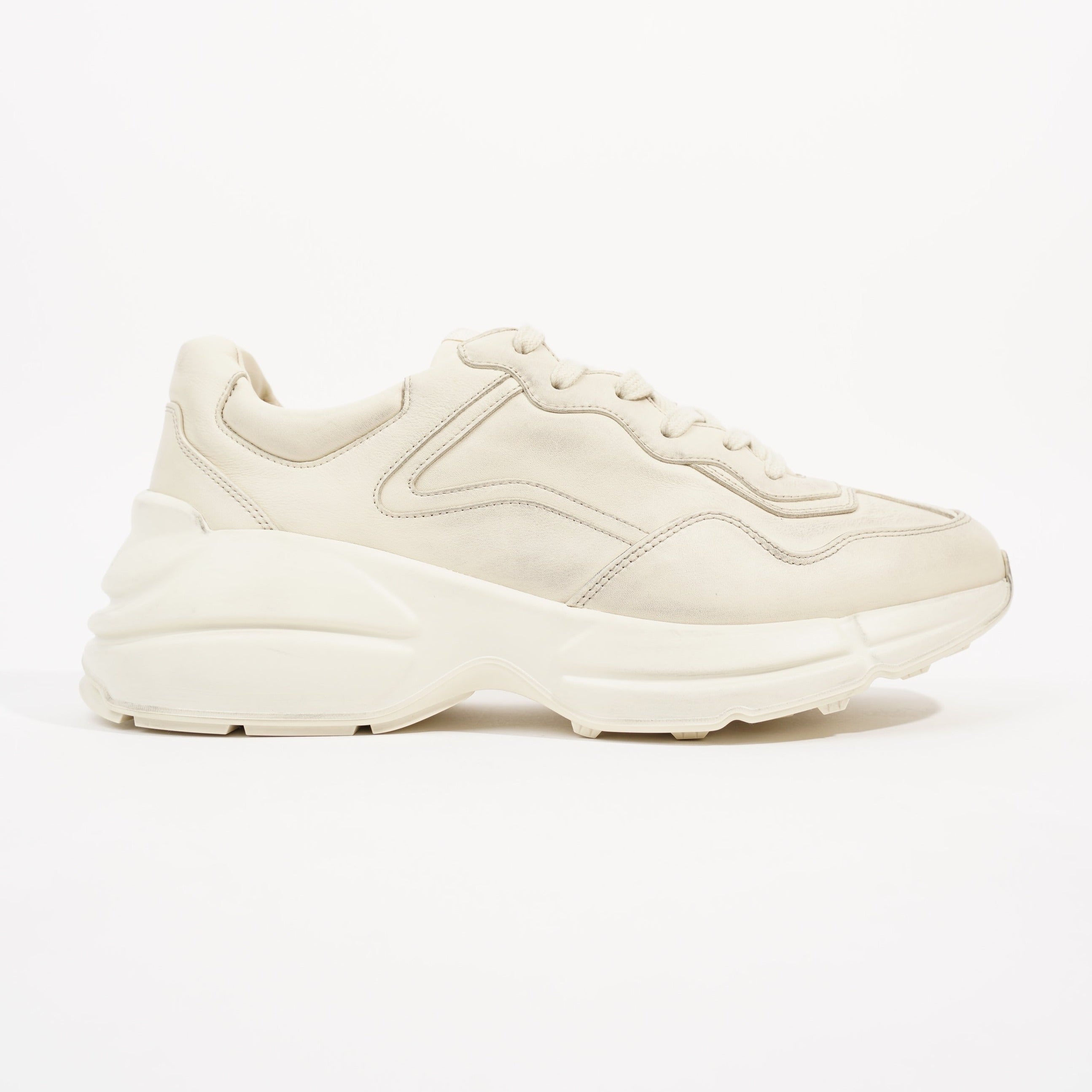 Gucci Mens Rhyton Sneaker Ivory EU 41 / UK 7