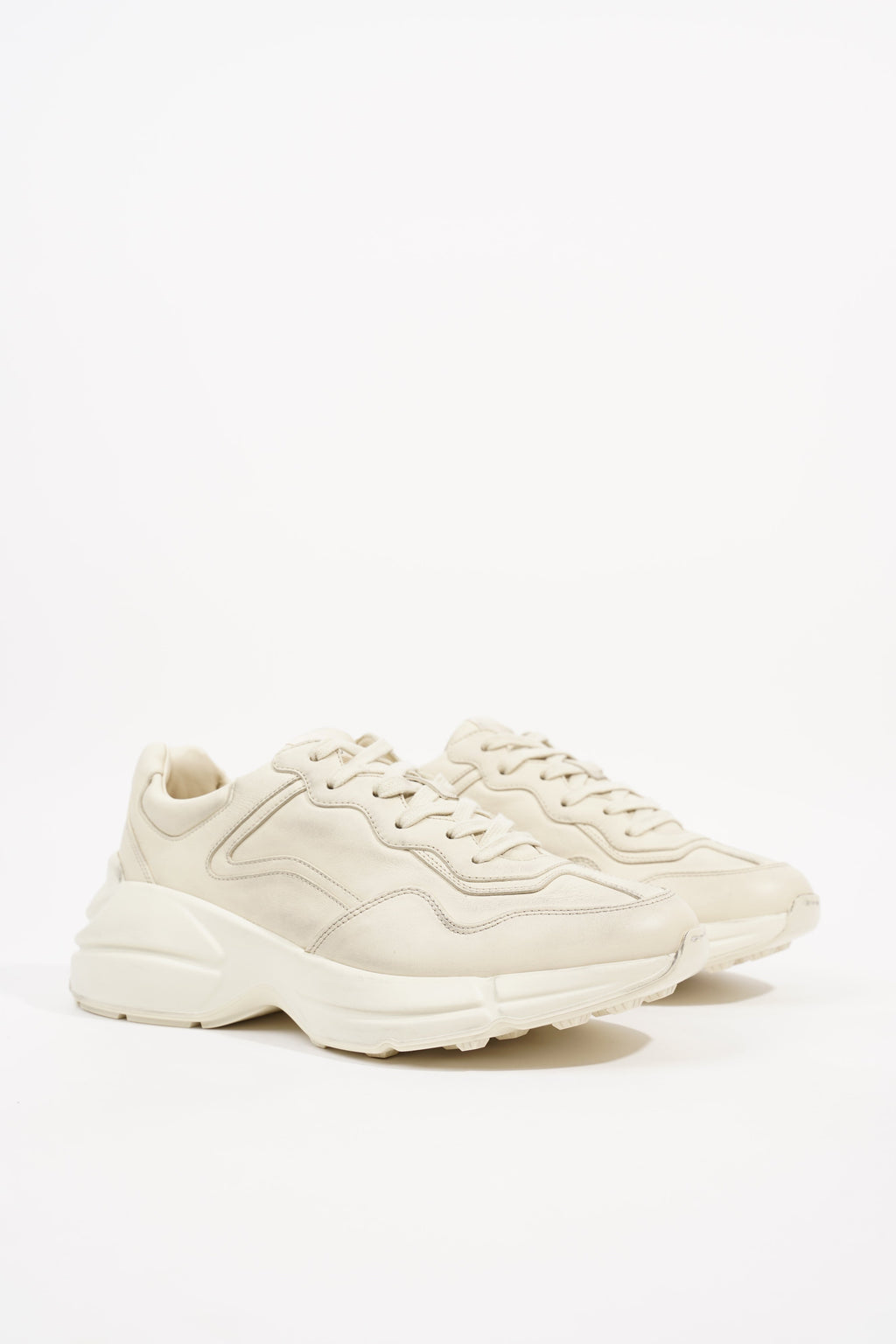 Gucci Mens Rhyton Sneaker Ivory EU 41 / UK 7