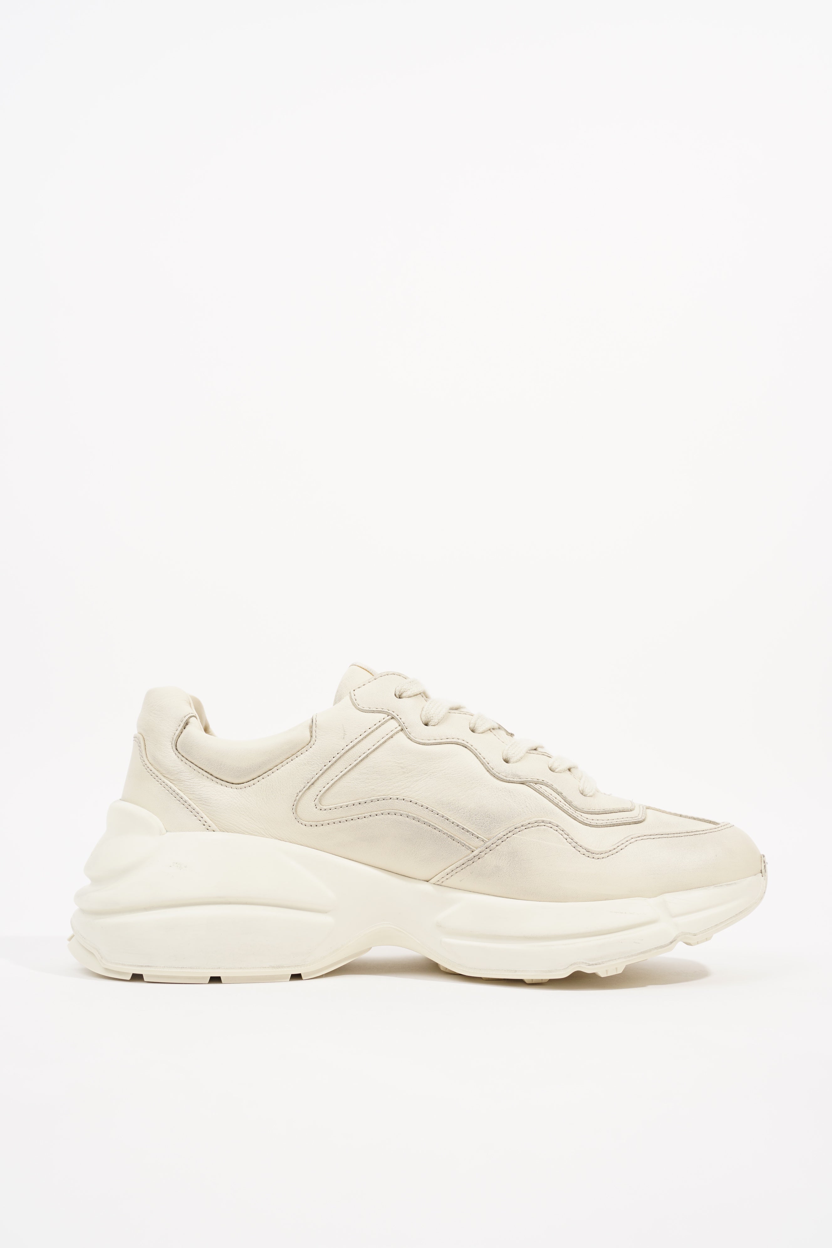 Gucci Mens Rhyton Sneaker Ivory EU 41 / UK 7