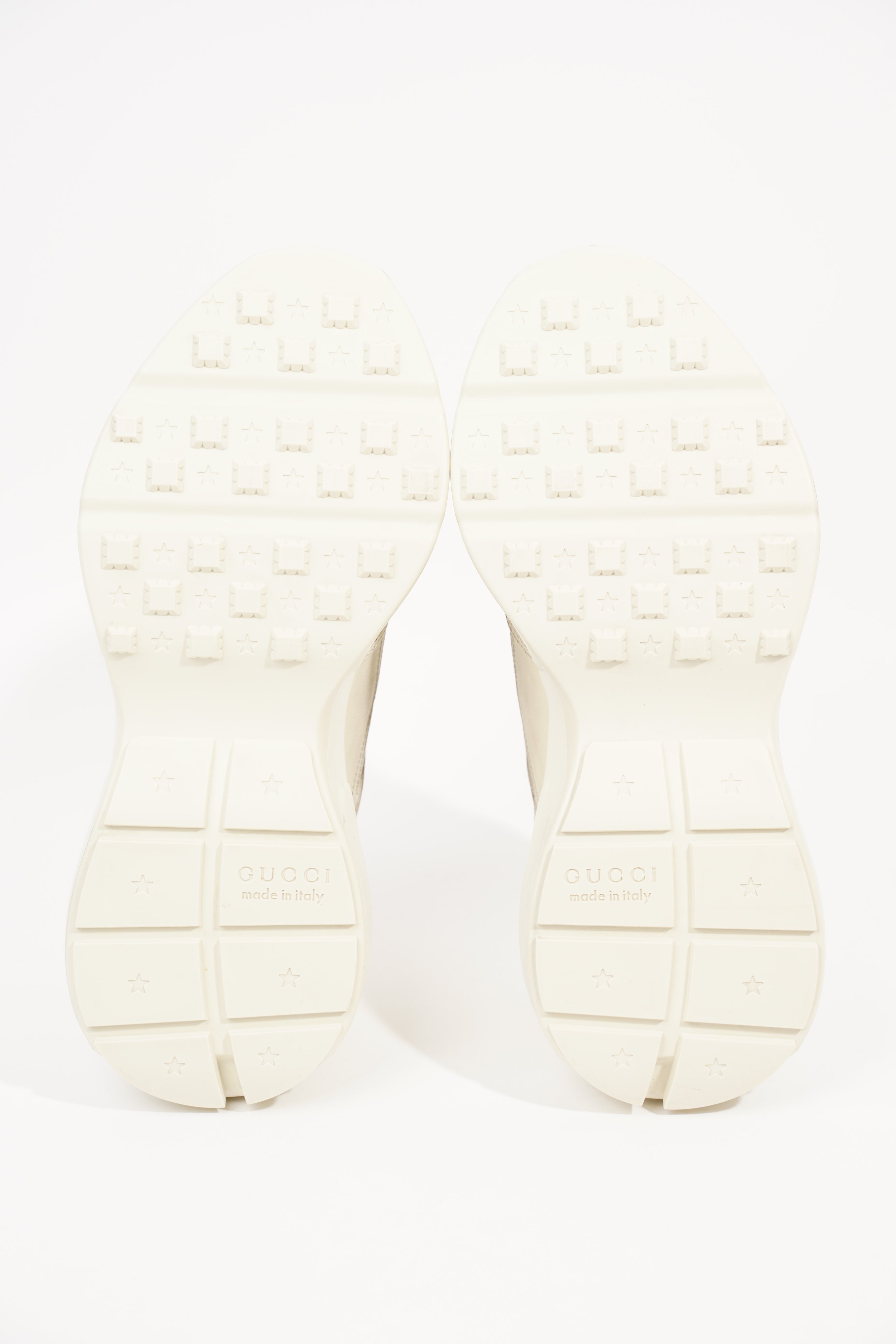Gucci Mens Rhyton Sneaker Ivory EU 41 / UK 7