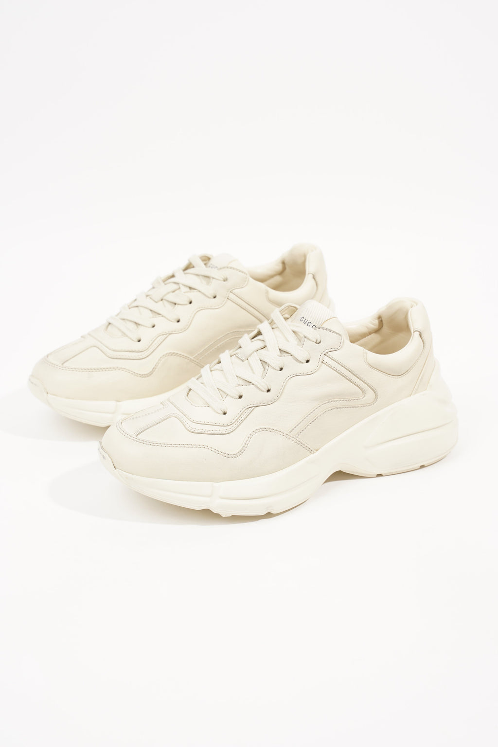 Gucci Mens Rhyton Sneaker Ivory EU 41 / UK 7