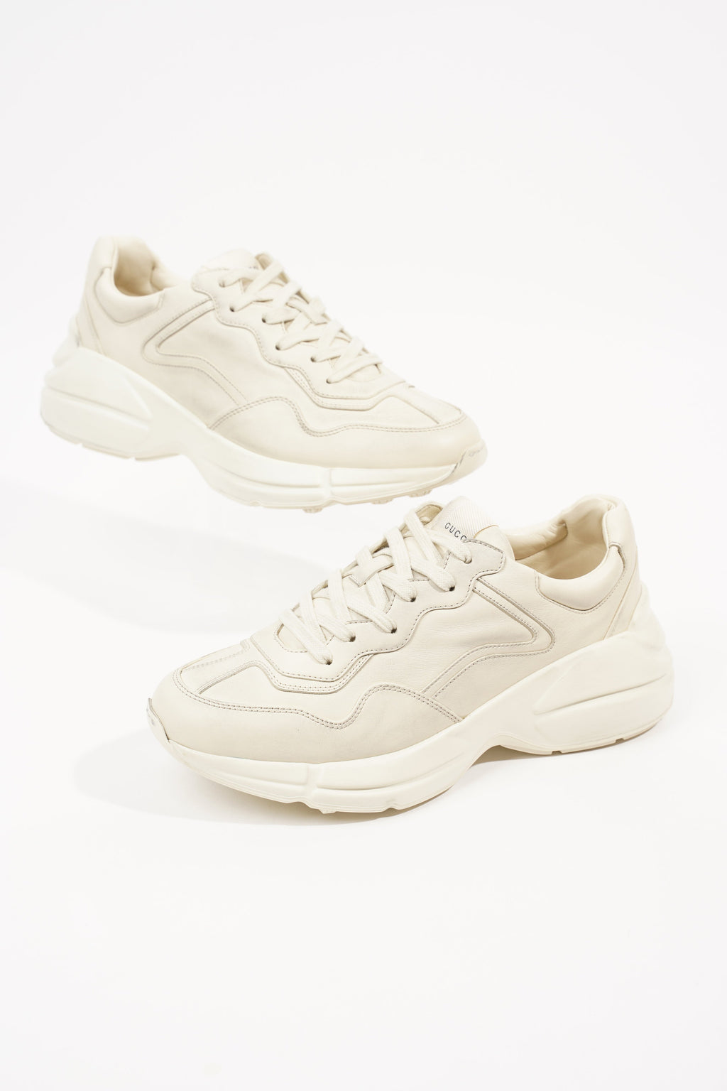 Gucci Mens Rhyton Sneaker Ivory EU 41 / UK 7