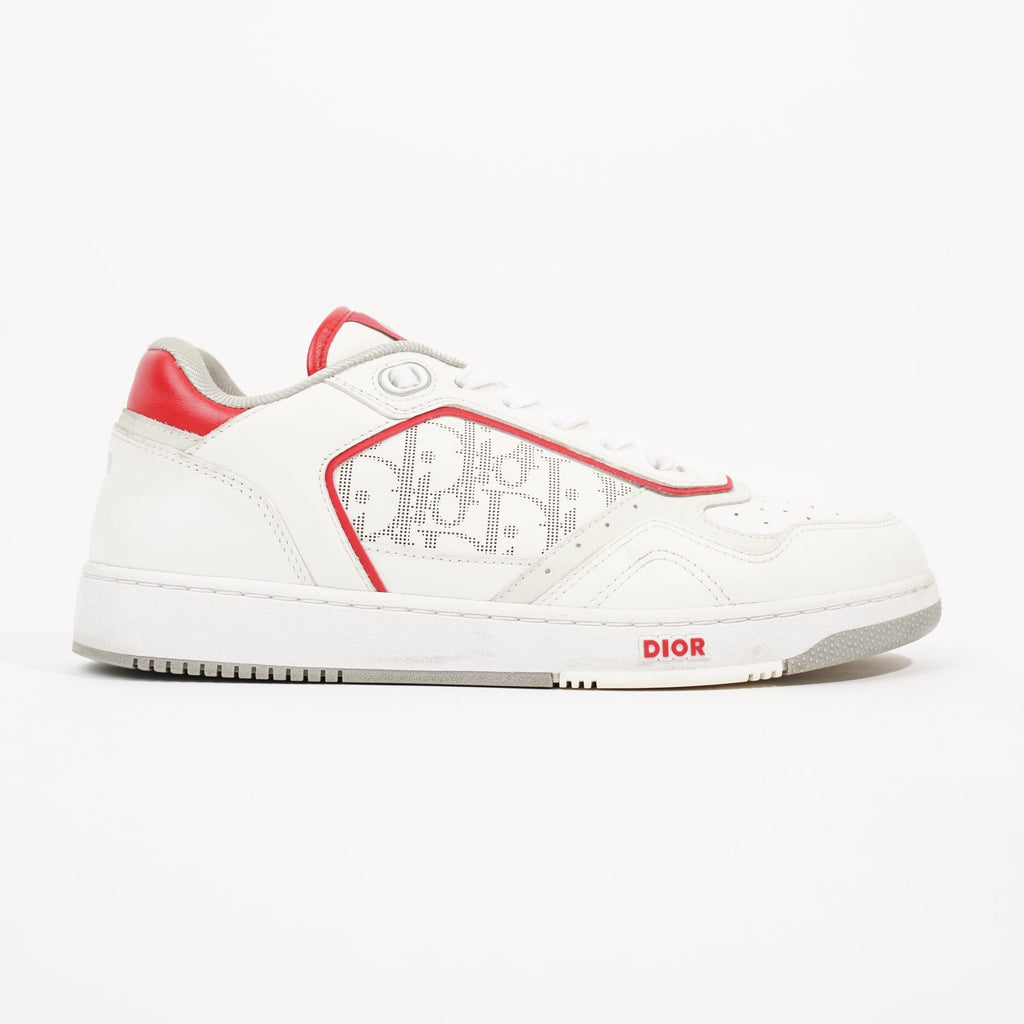 Christian Dior Mens B27 Sneaker White / Red EU 41 / UK 7