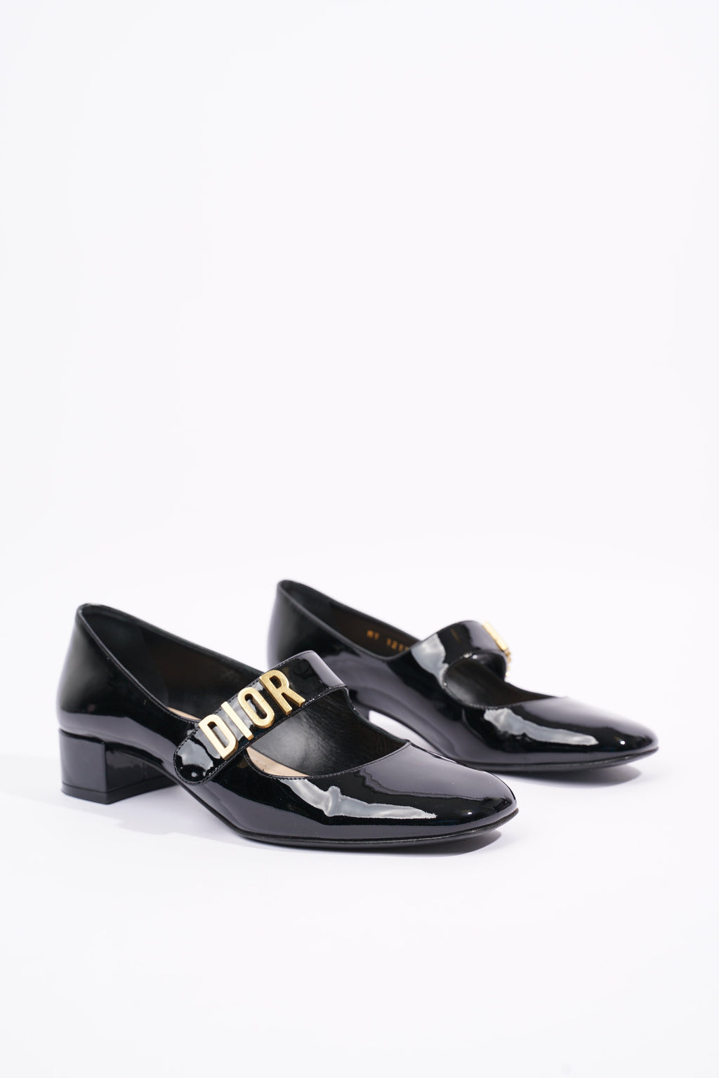 Christian Dior Womens Baby D Patent Black EU 36 / UK 3
