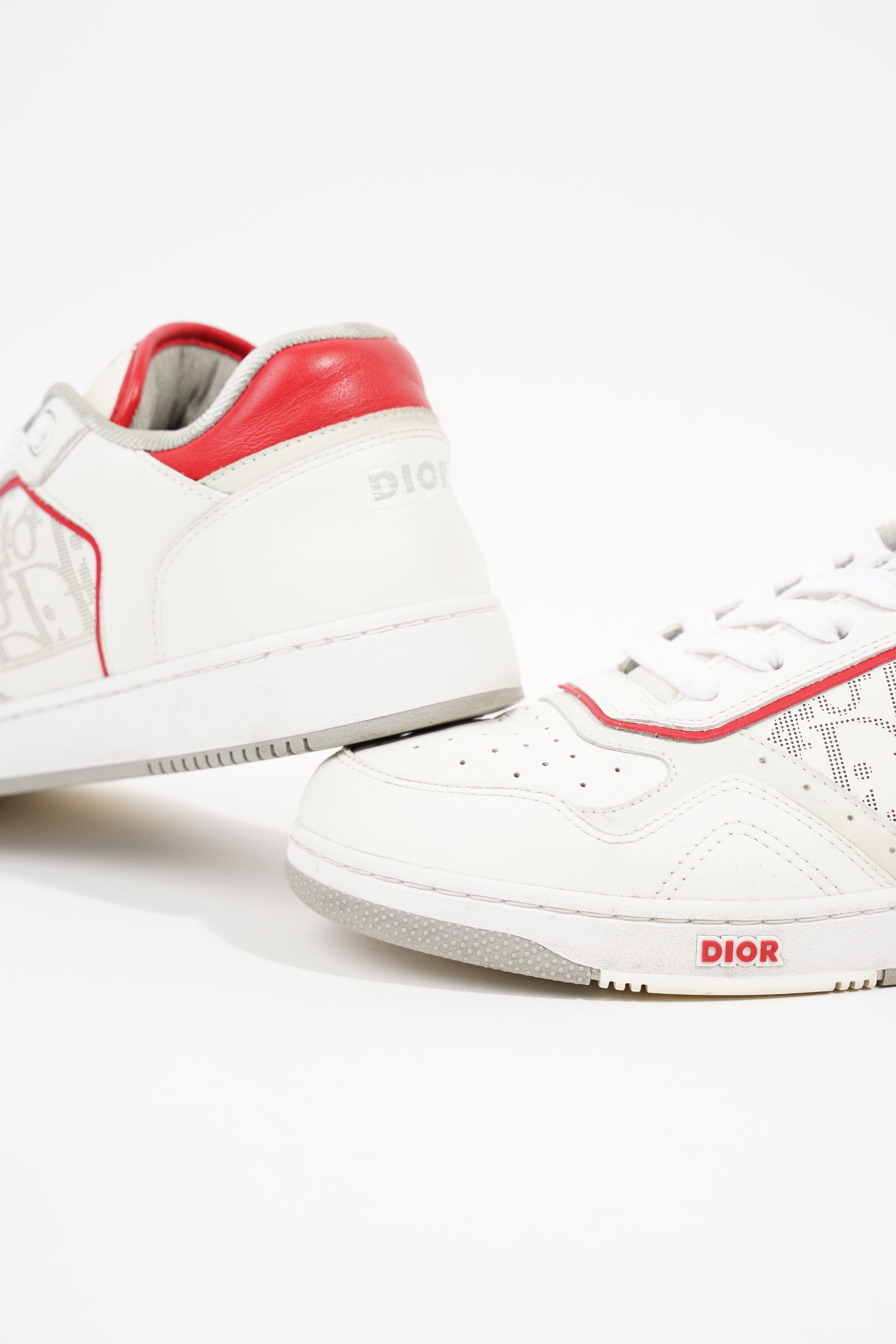 Christian Dior Mens B27 Sneaker White / Red EU 41 / UK 7