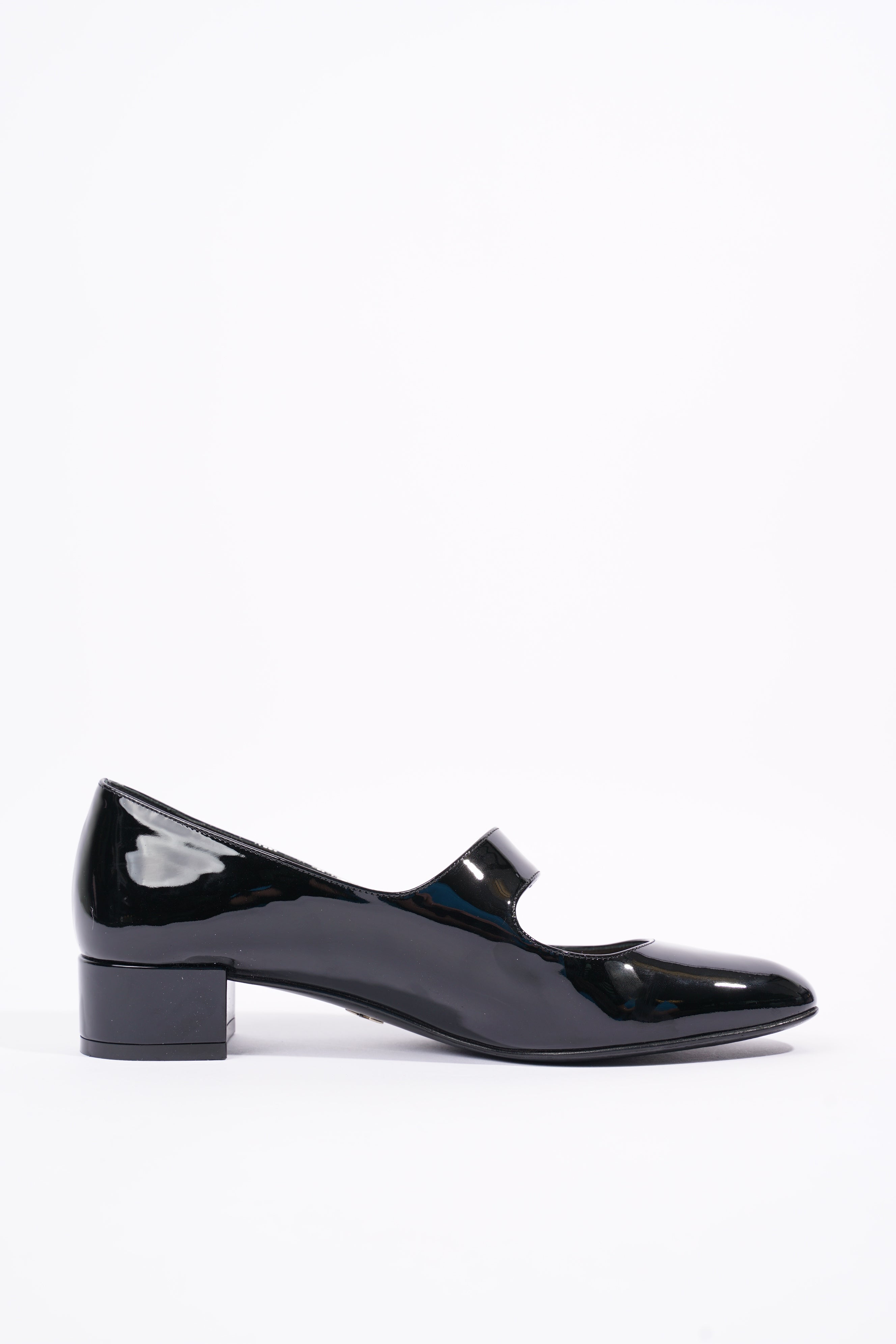 Christian Dior Womens Baby D Patent Black EU 36 / UK 3