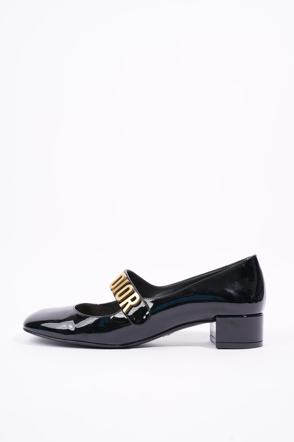 Christian Dior Womens Baby D Patent Black EU 36 / UK 3