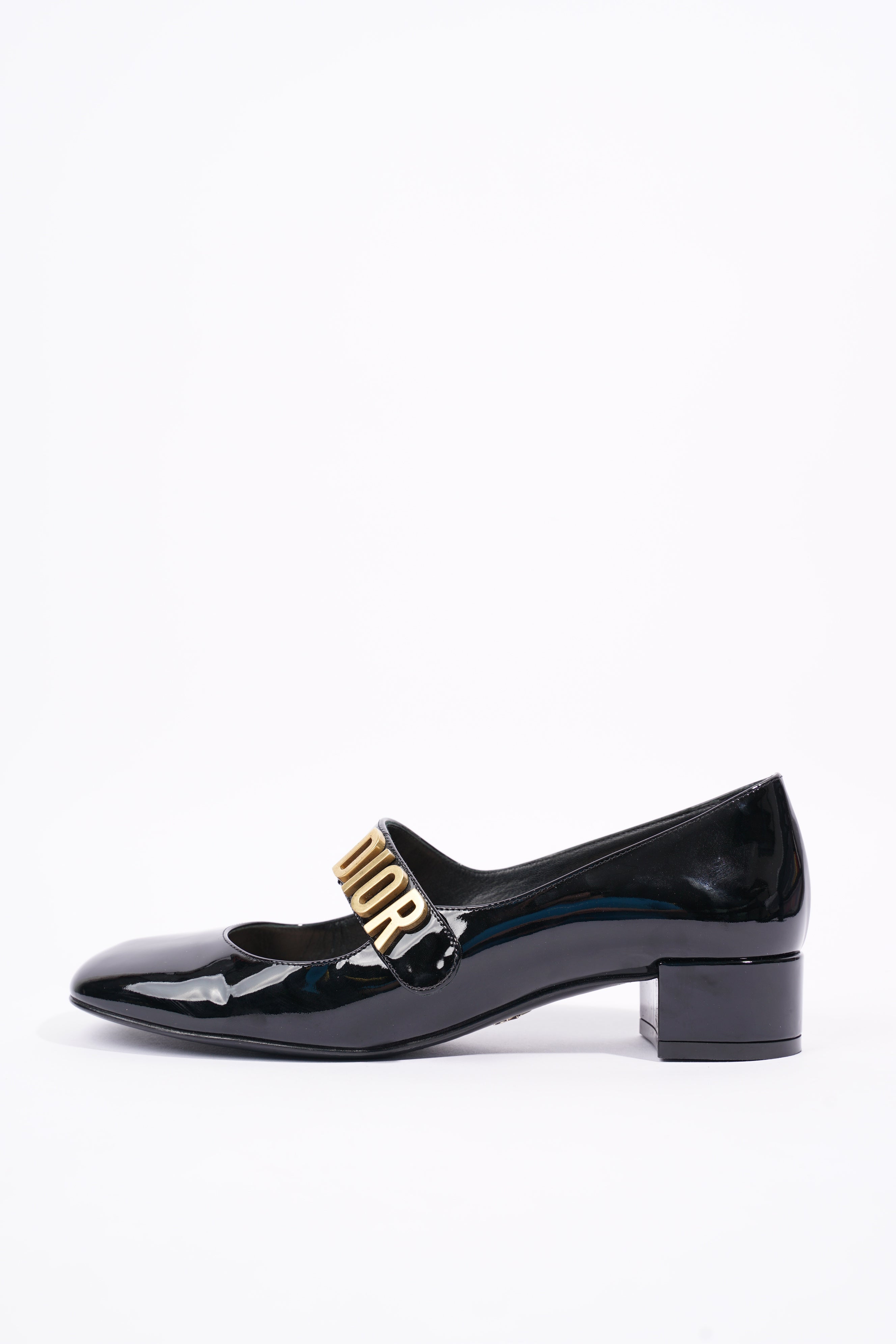 Christian Dior Womens Baby D Patent Black EU 36 / UK 3