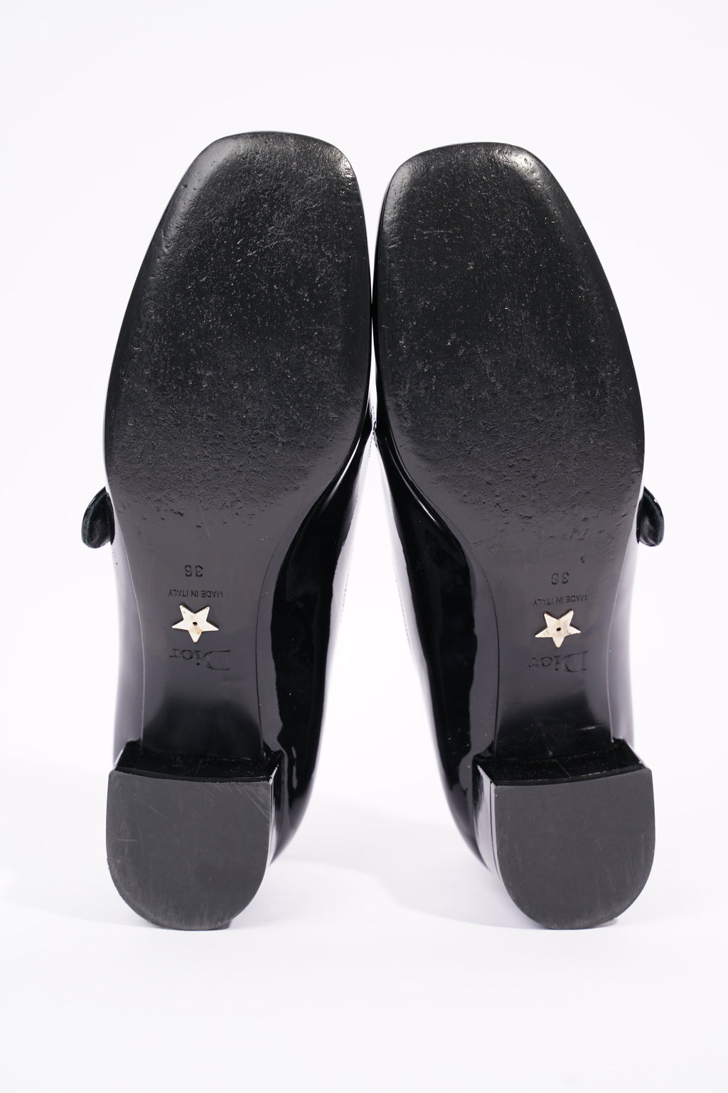 Christian Dior Womens Baby D Patent Black EU 36 / UK 3