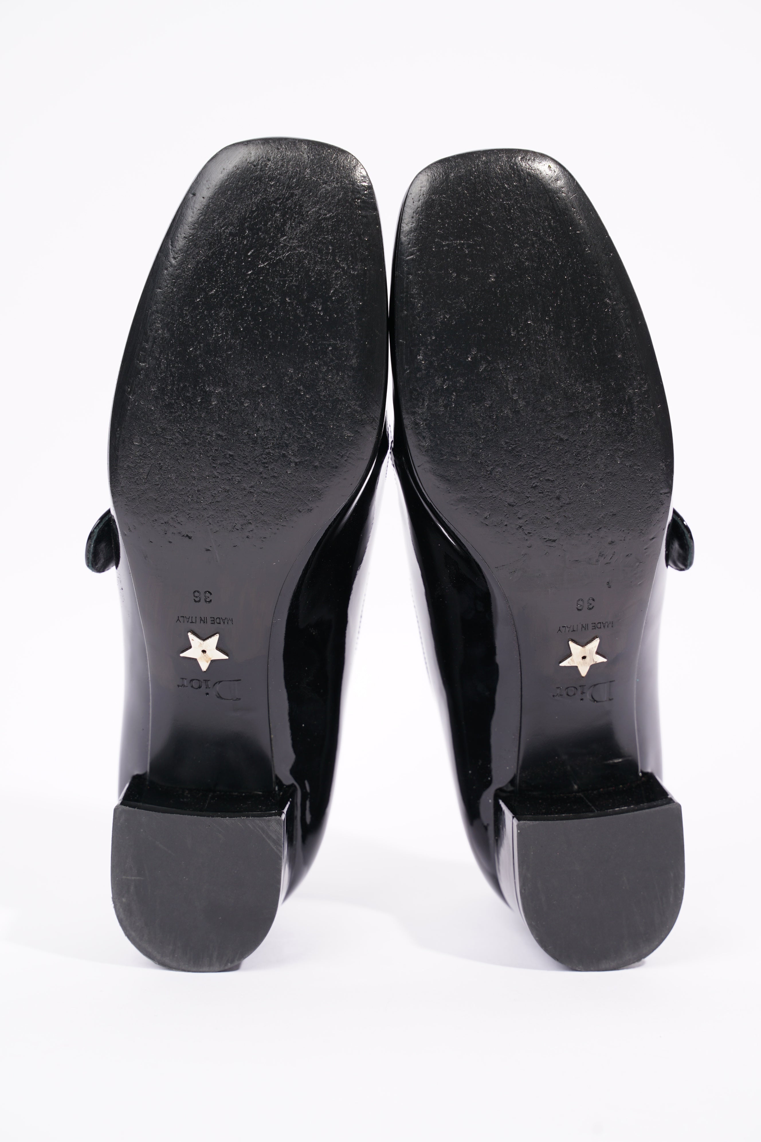 Christian Dior Womens Baby D Patent Black EU 36 / UK 3