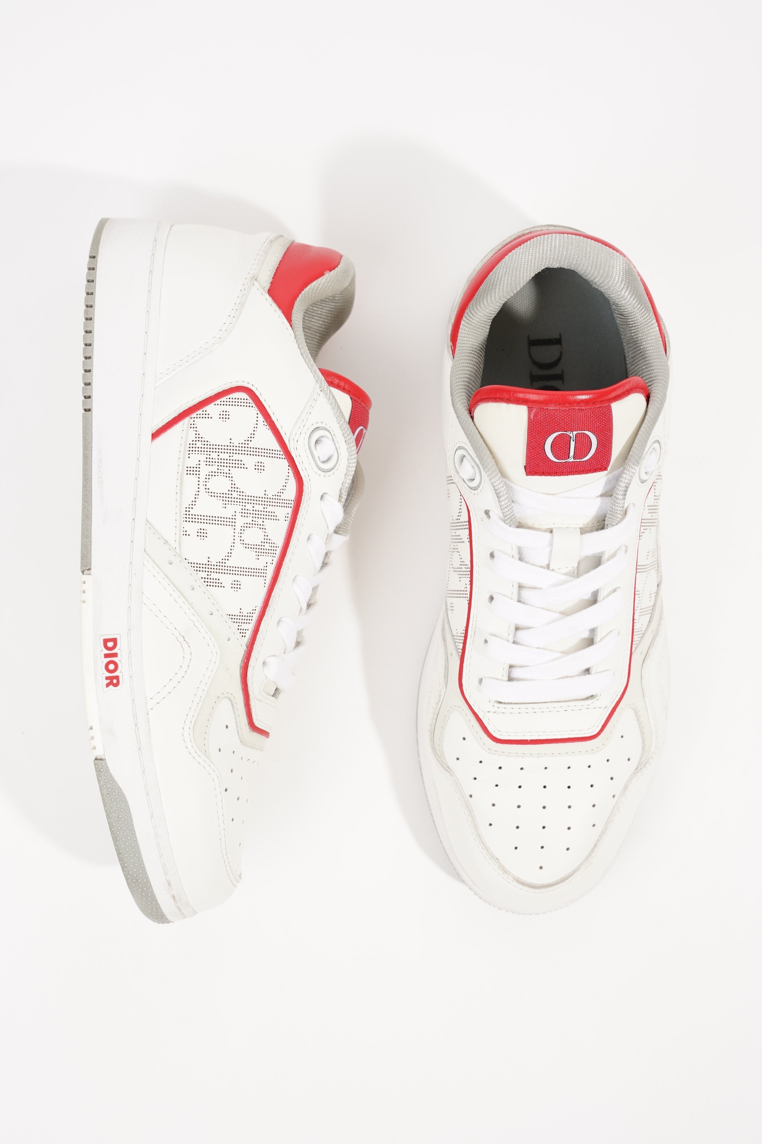 Christian Dior Mens B27 Sneaker White / Red EU 41 / UK 7
