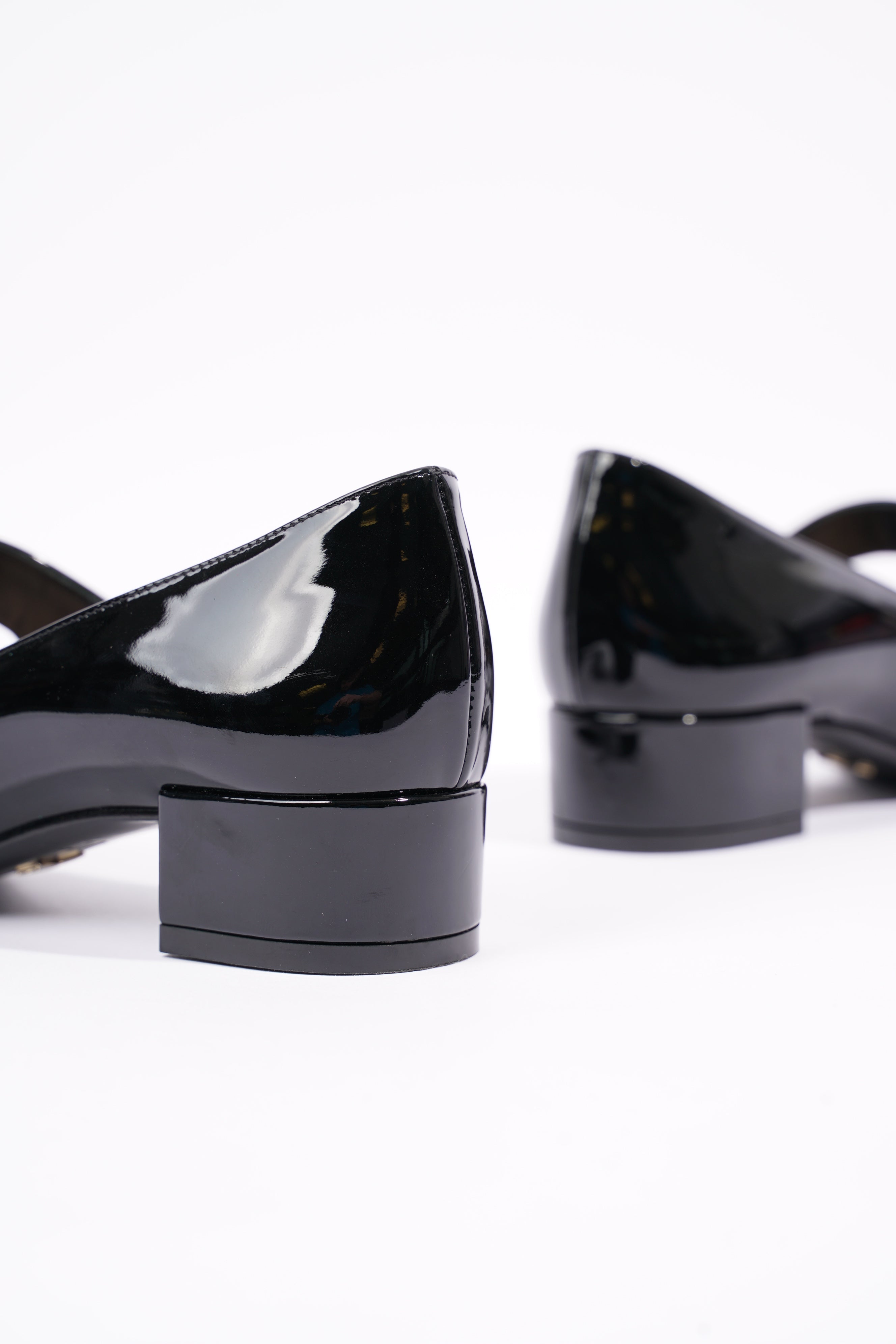 Christian Dior Womens Baby D Patent Black EU 36 / UK 3