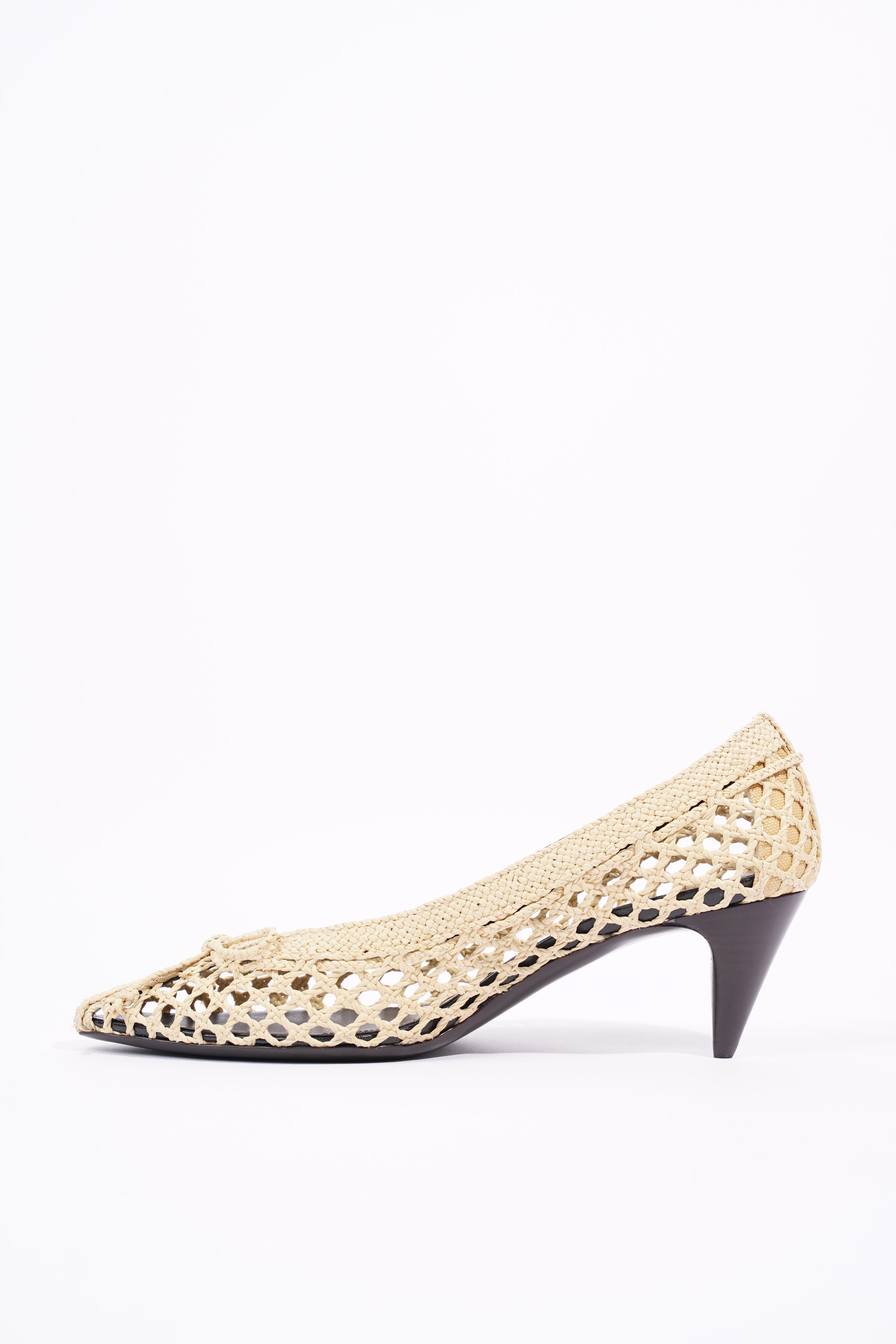 Saint Laurent Womens Kim 55 Beige EU 38 / UK 5