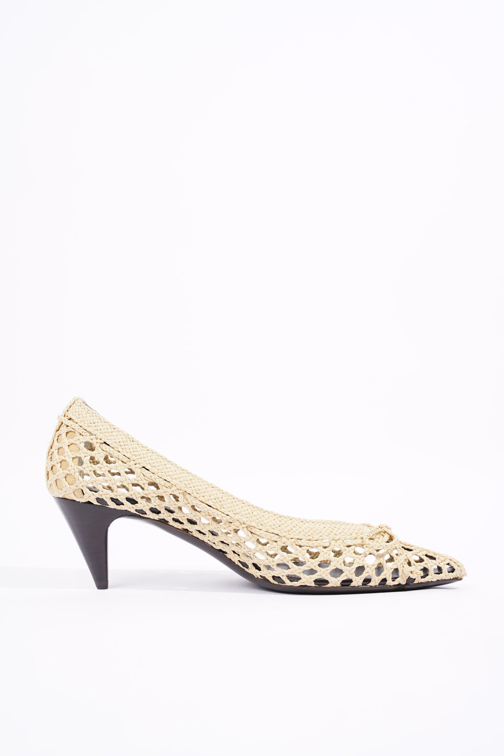Saint Laurent Womens Kim 55 Beige EU 38 / UK 5
