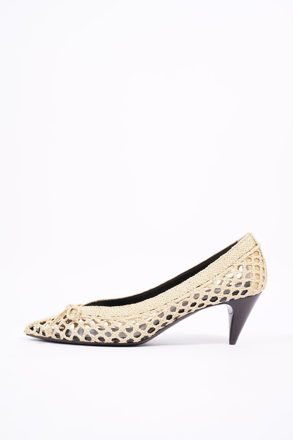Saint Laurent Womens Kim 55 Beige EU 38 / UK 5