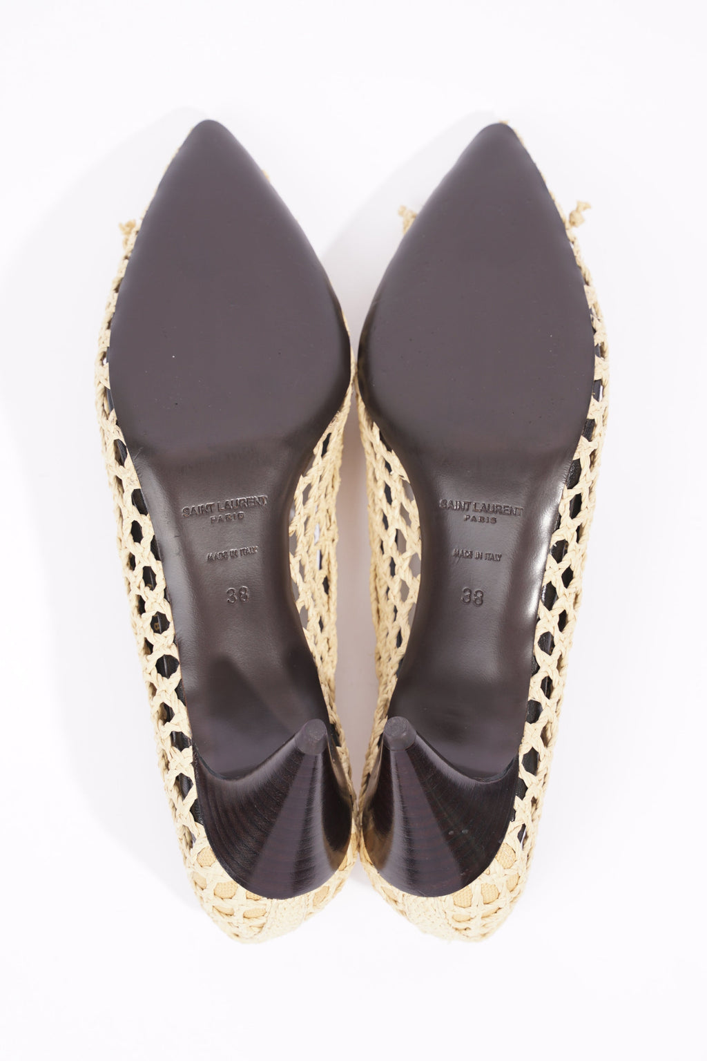 Saint Laurent Womens Kim 55 Beige EU 38 / UK 5