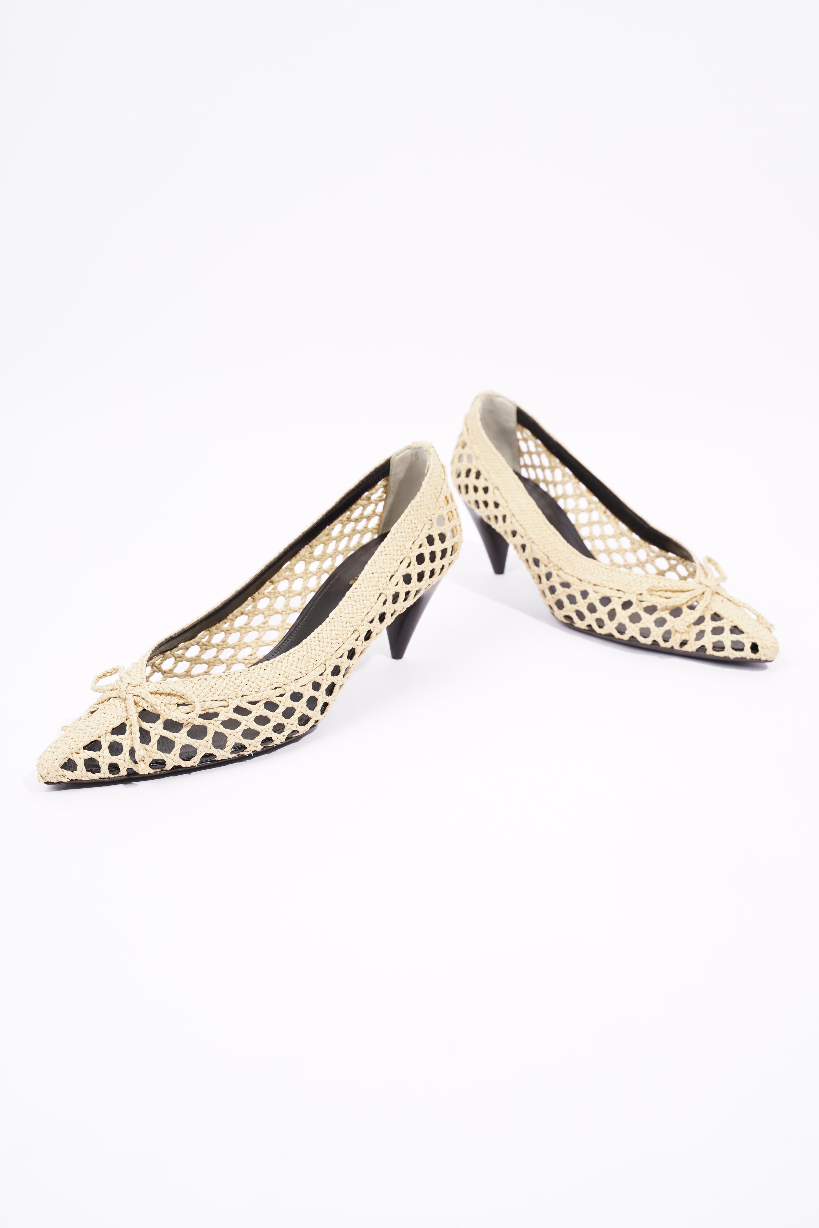 Saint Laurent Womens Kim 55 Beige EU 38 / UK 5