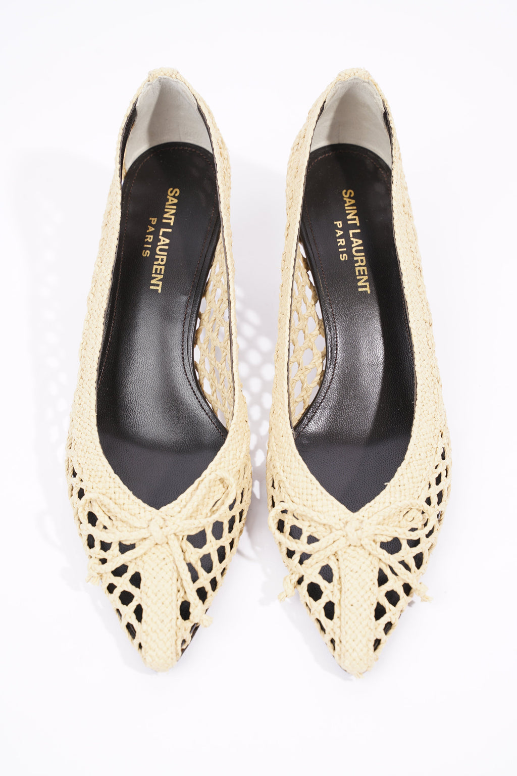 Saint Laurent Womens Kim 55 Beige EU 38 / UK 5