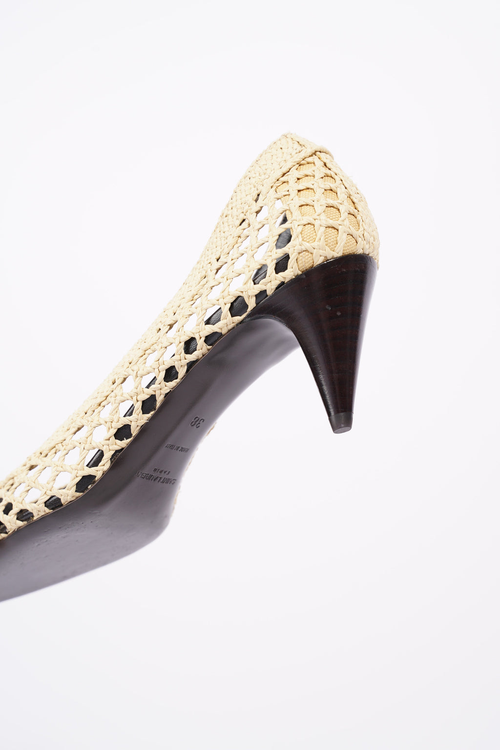 Saint Laurent Womens Kim 55 Beige EU 38 / UK 5
