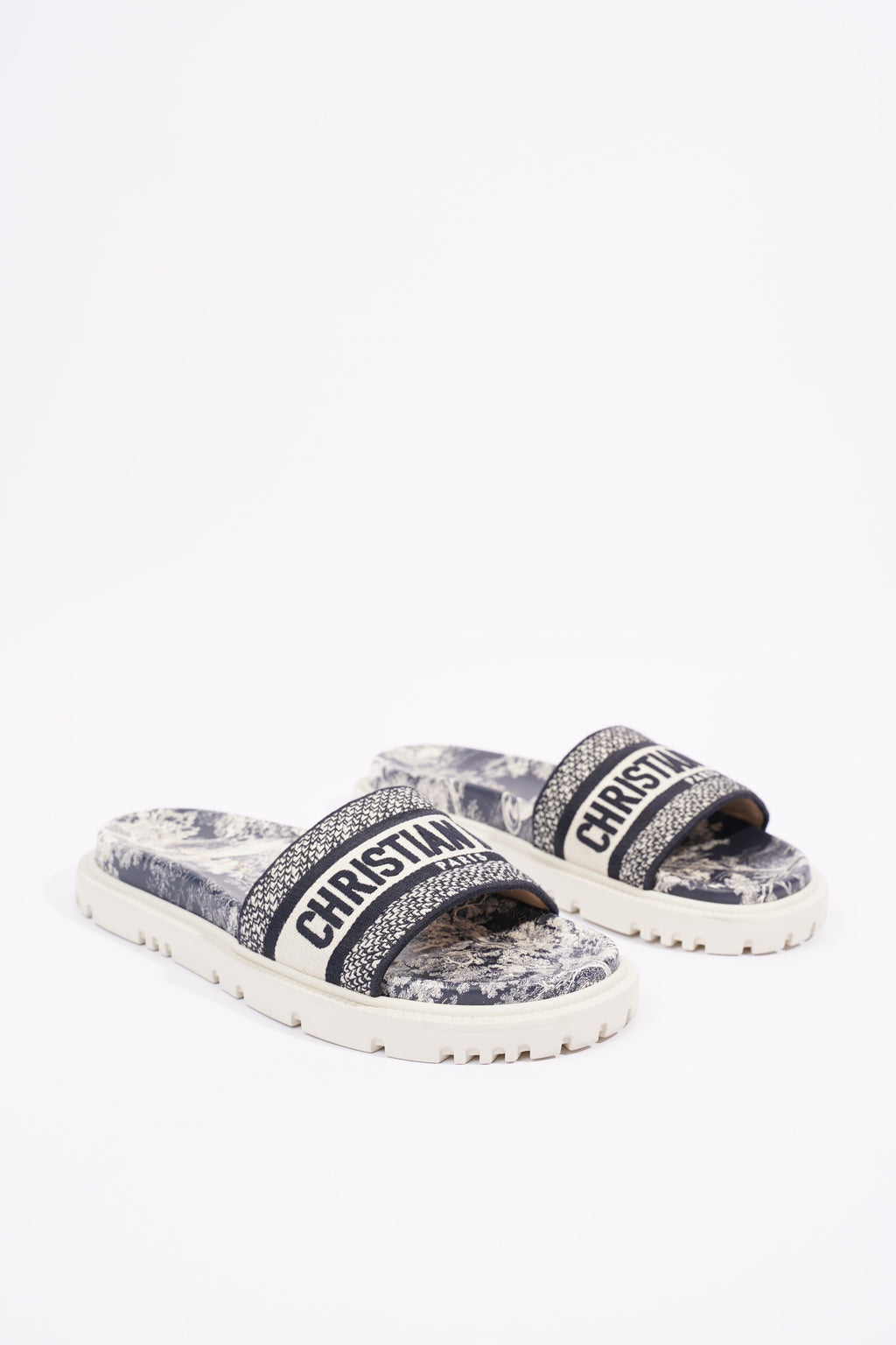Christian Dior Womens Dway Sandals Oblique EU 38 / UK 5