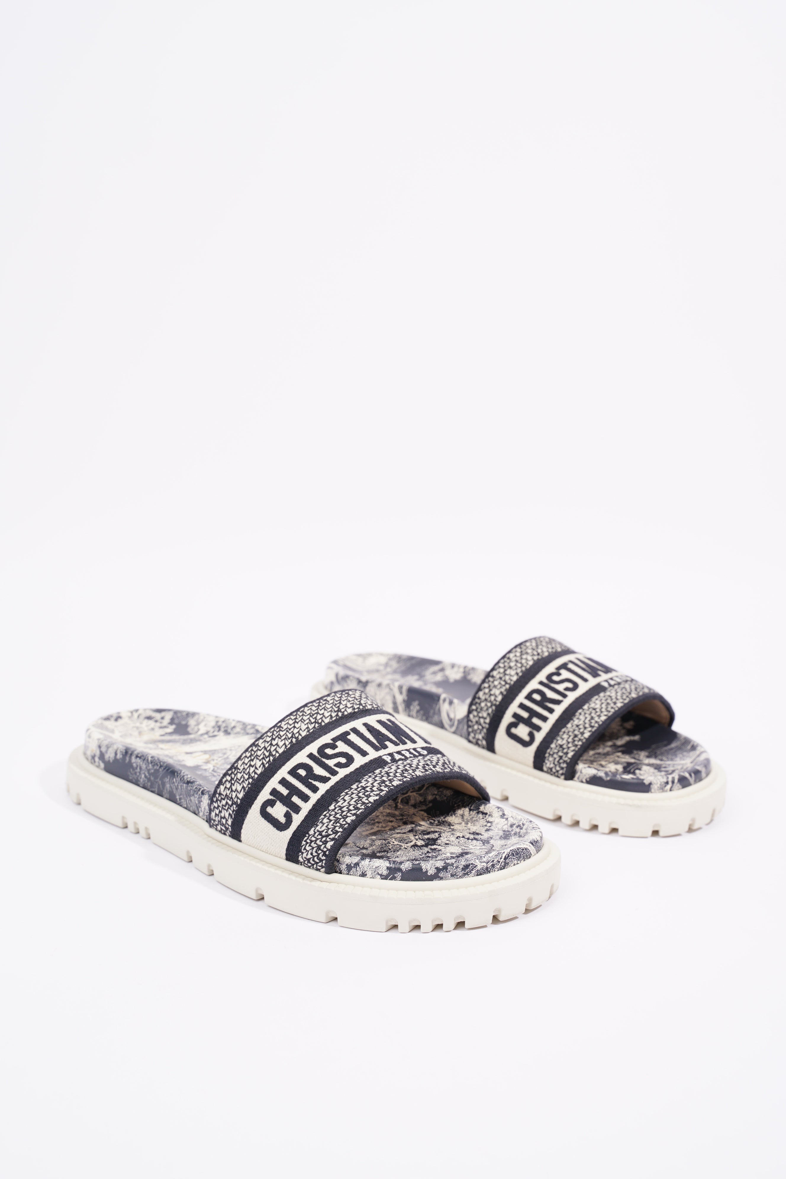 Christian Dior Womens Dway Sandals Oblique EU 38 / UK 5