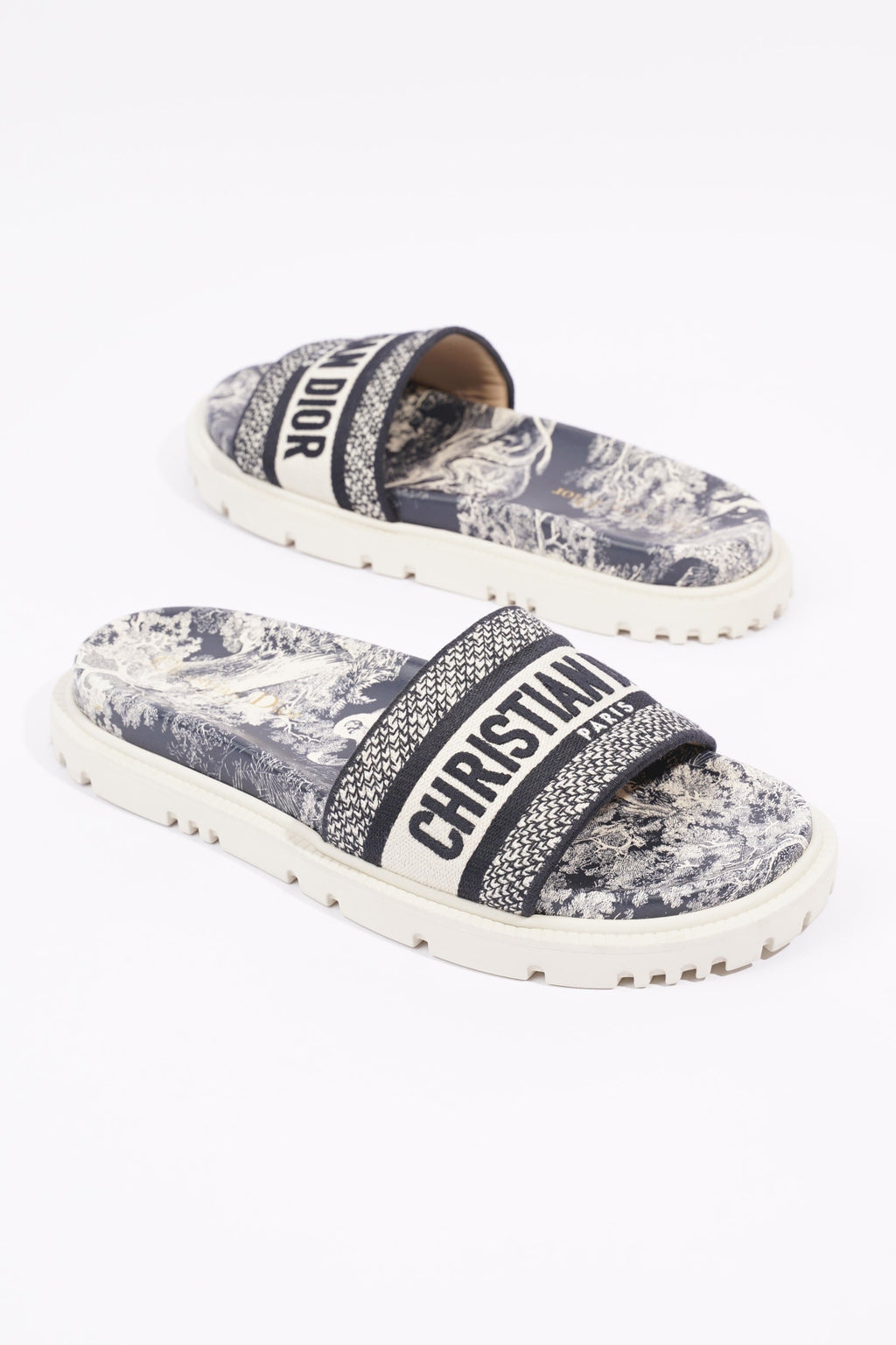 Christian Dior Womens Dway Sandals Oblique EU 38 / UK 5