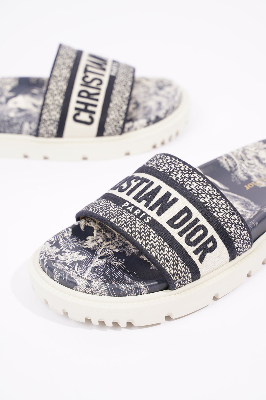 Christian Dior Womens Dway Sandals Oblique EU 38 / UK 5