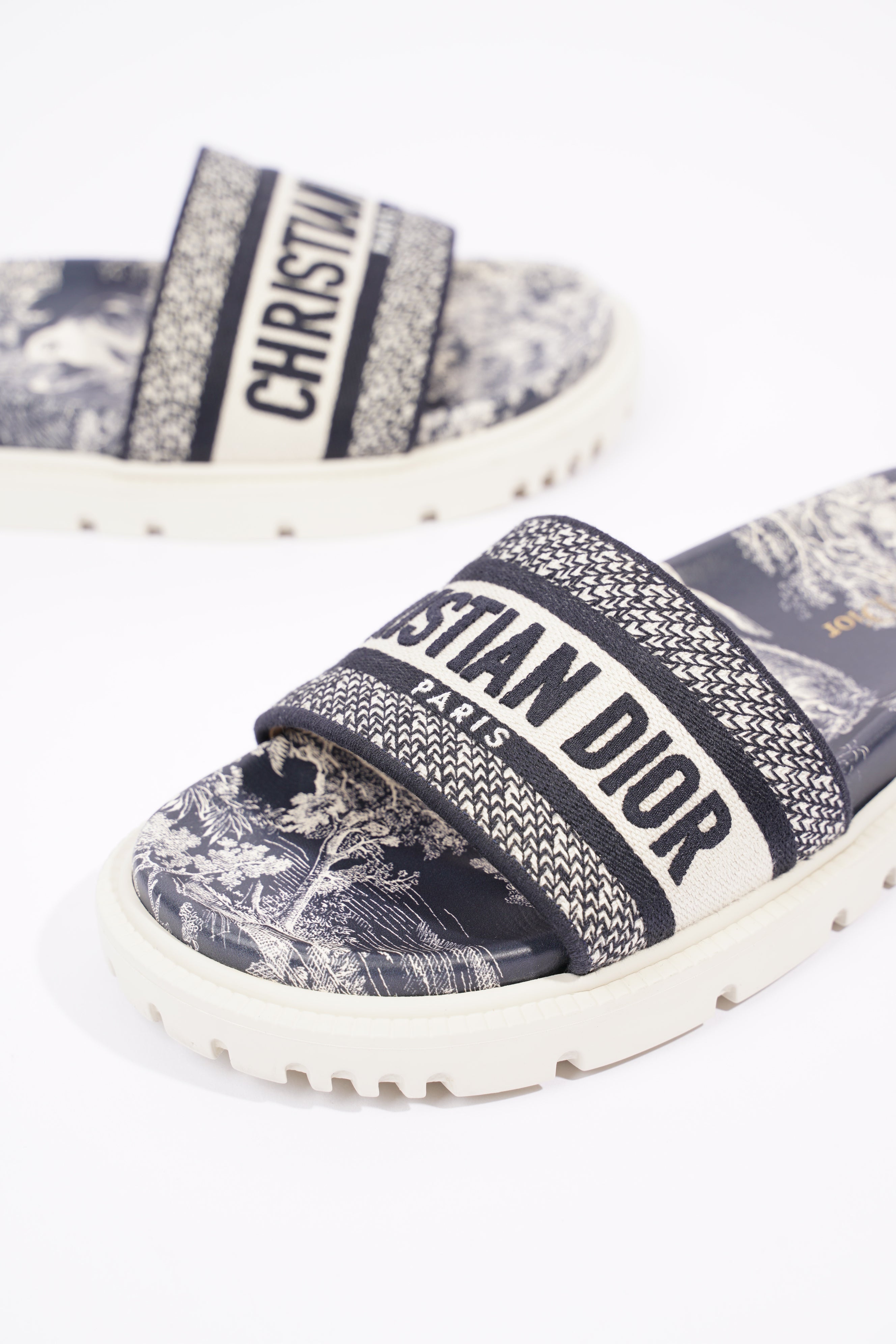 Christian Dior Womens Dway Sandals Oblique EU 38 / UK 5