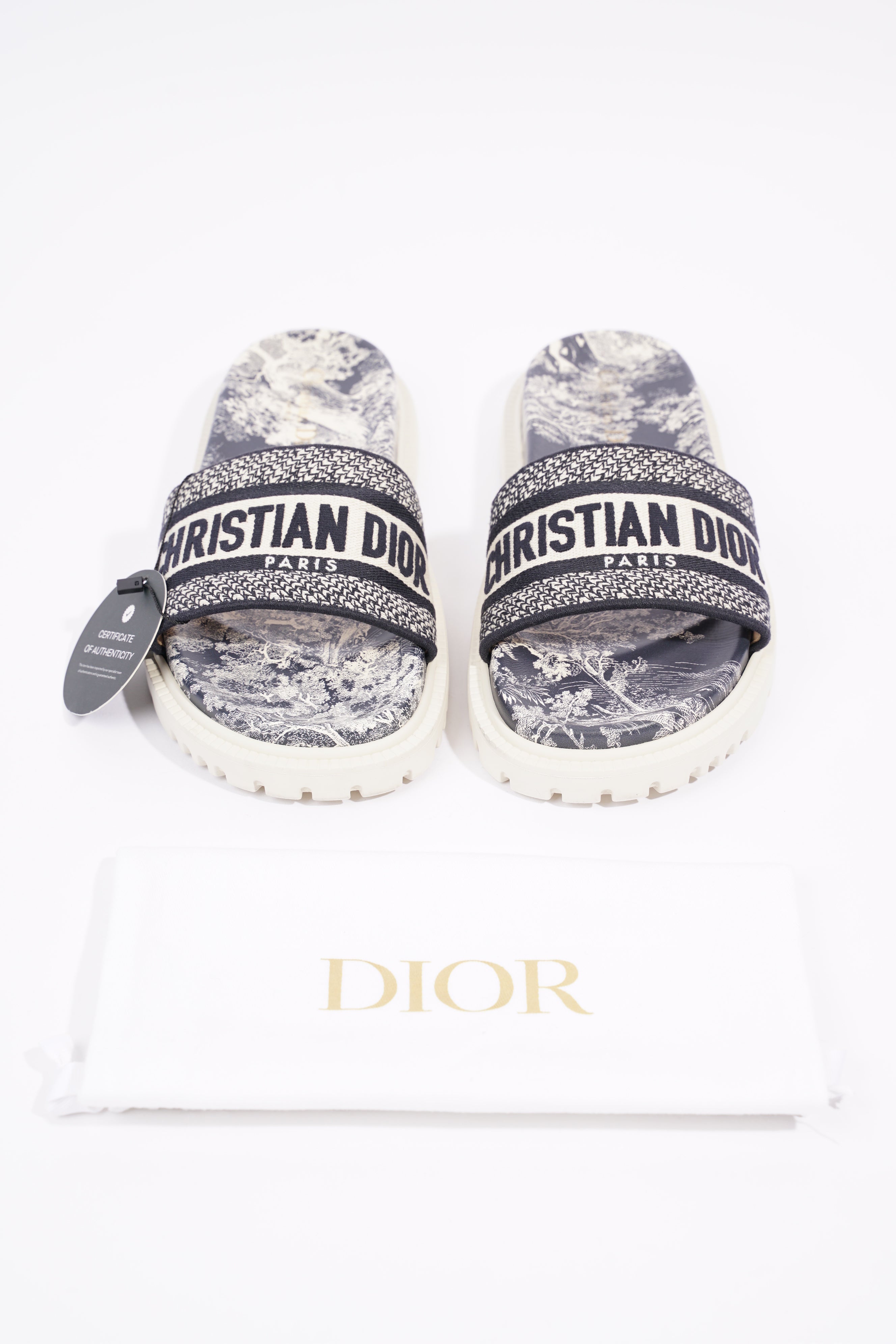 Christian Dior Womens Dway Sandals Oblique EU 38 / UK 5