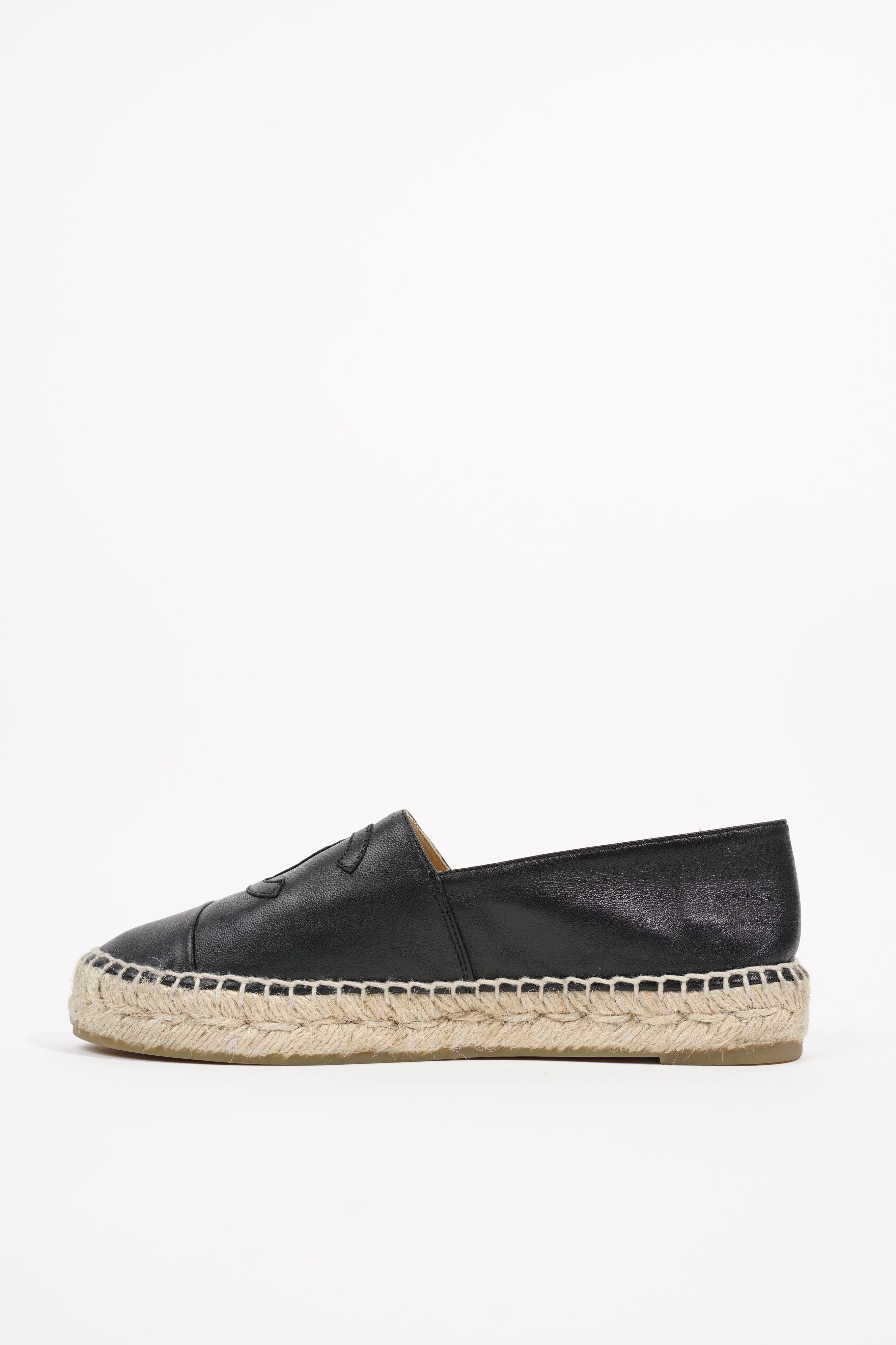 Chanel Womens CC Espadrilles Black EU 36 / UK 3