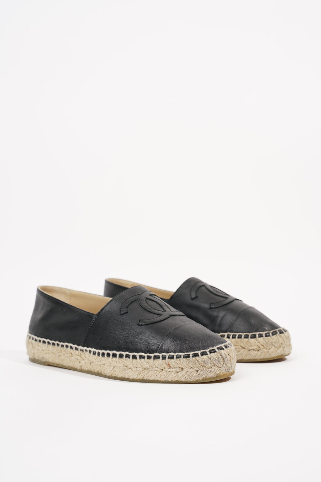 Chanel Womens CC Espadrilles Black EU 36 / UK 3