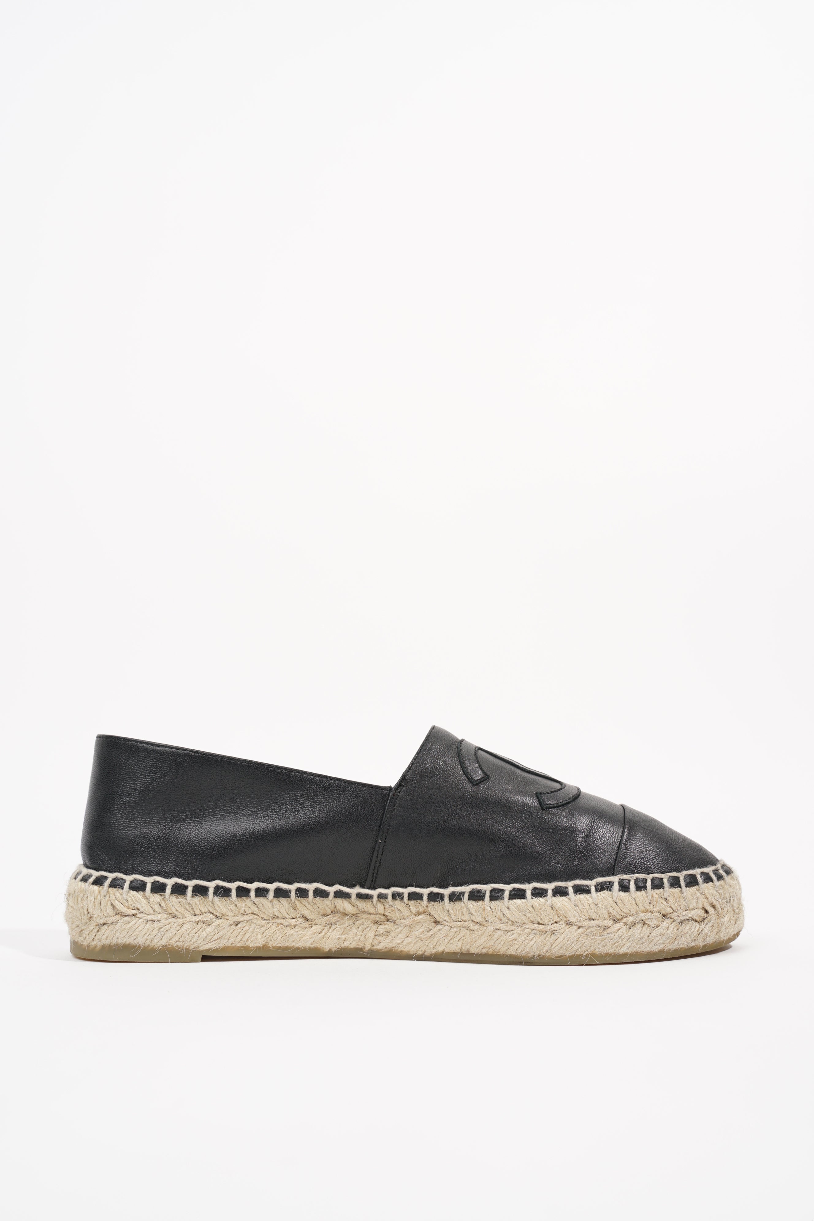 Chanel Womens CC Espadrilles Black EU 36 / UK 3