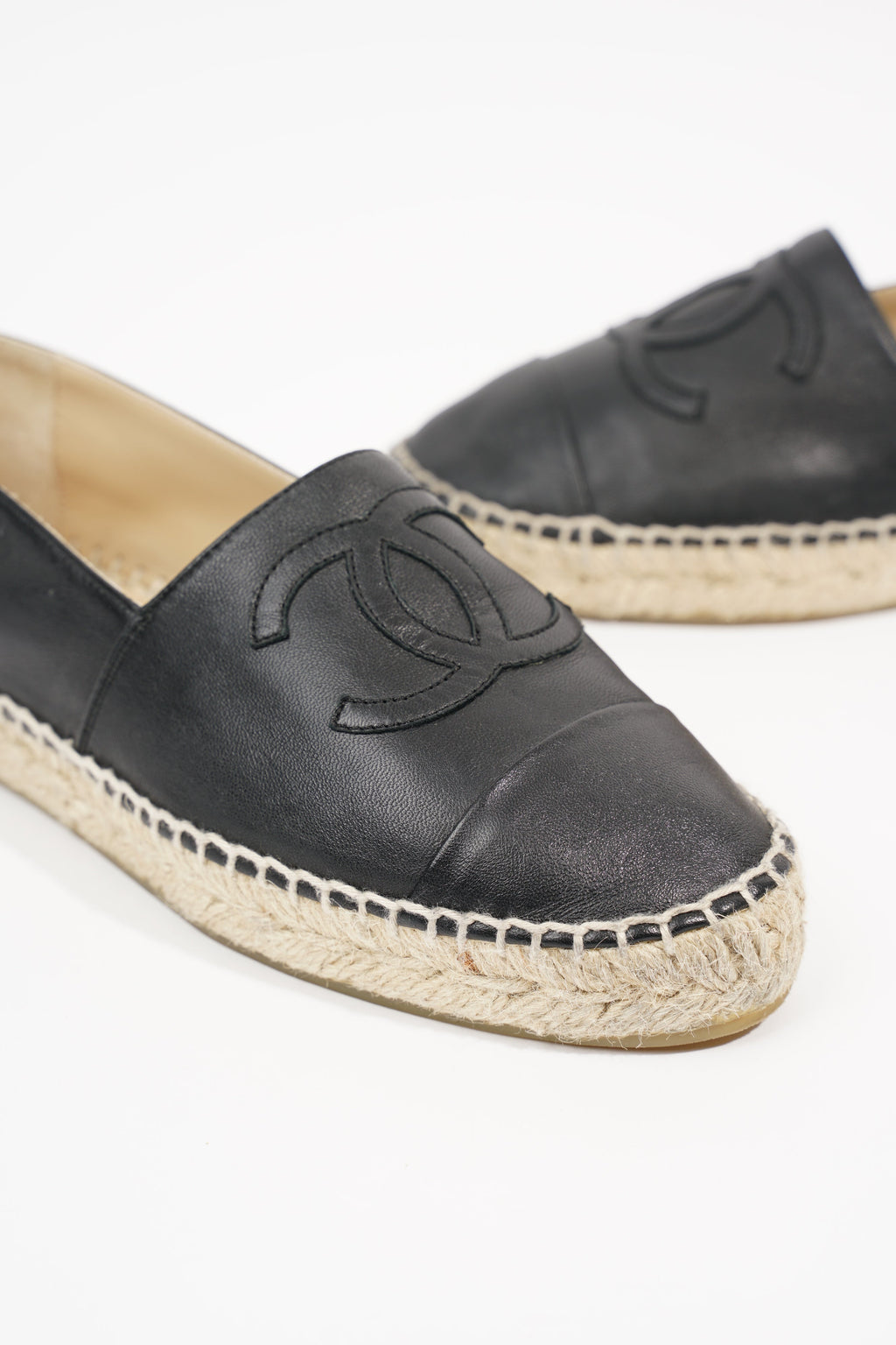 Chanel Womens CC Espadrilles Black EU 36 / UK 3