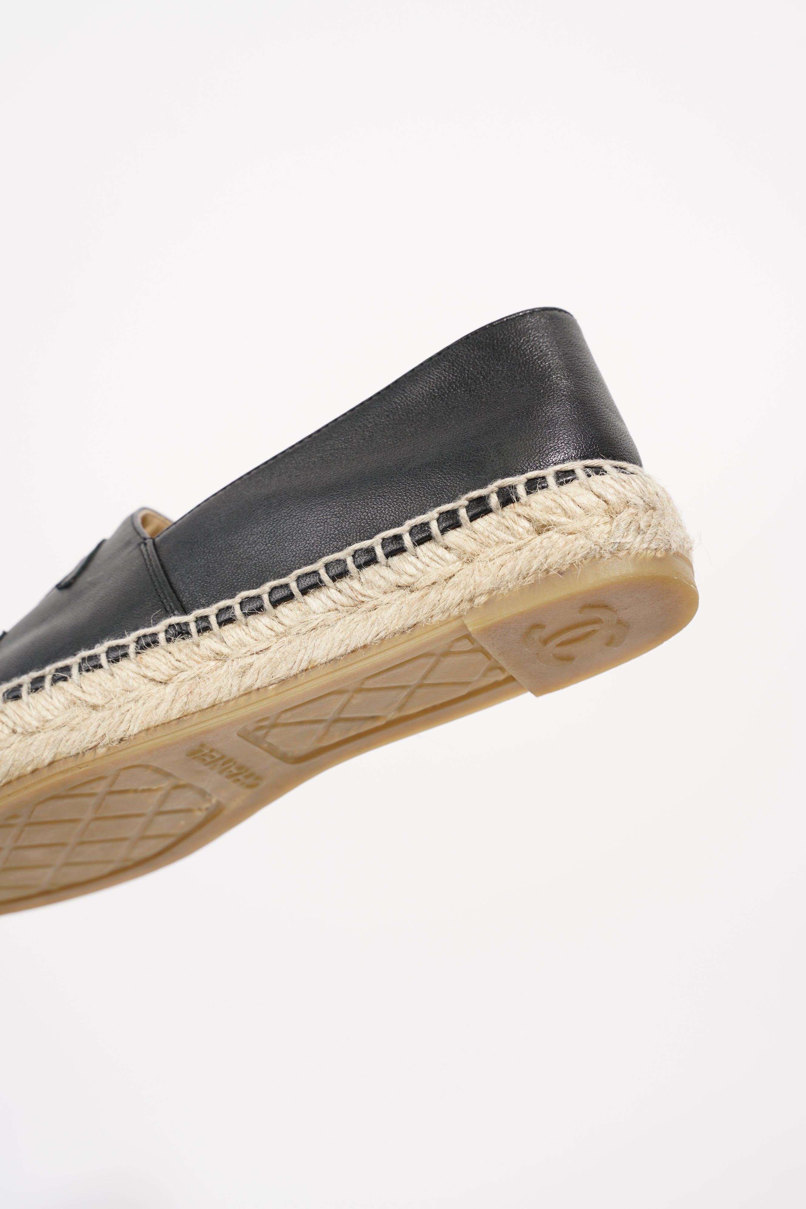 Chanel Womens CC Espadrilles Black EU 36 / UK 3
