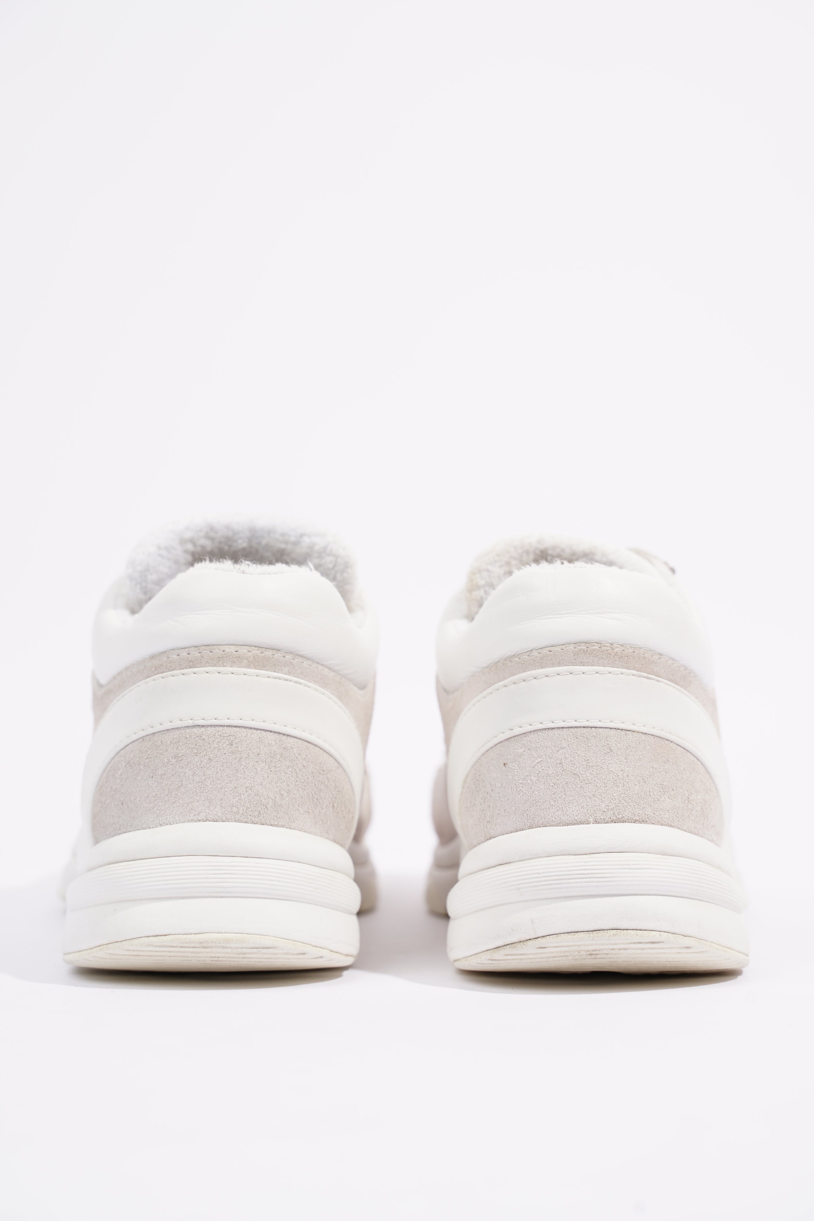 Chanel Womens CC Logo White / Grey EU 38 / UK 5