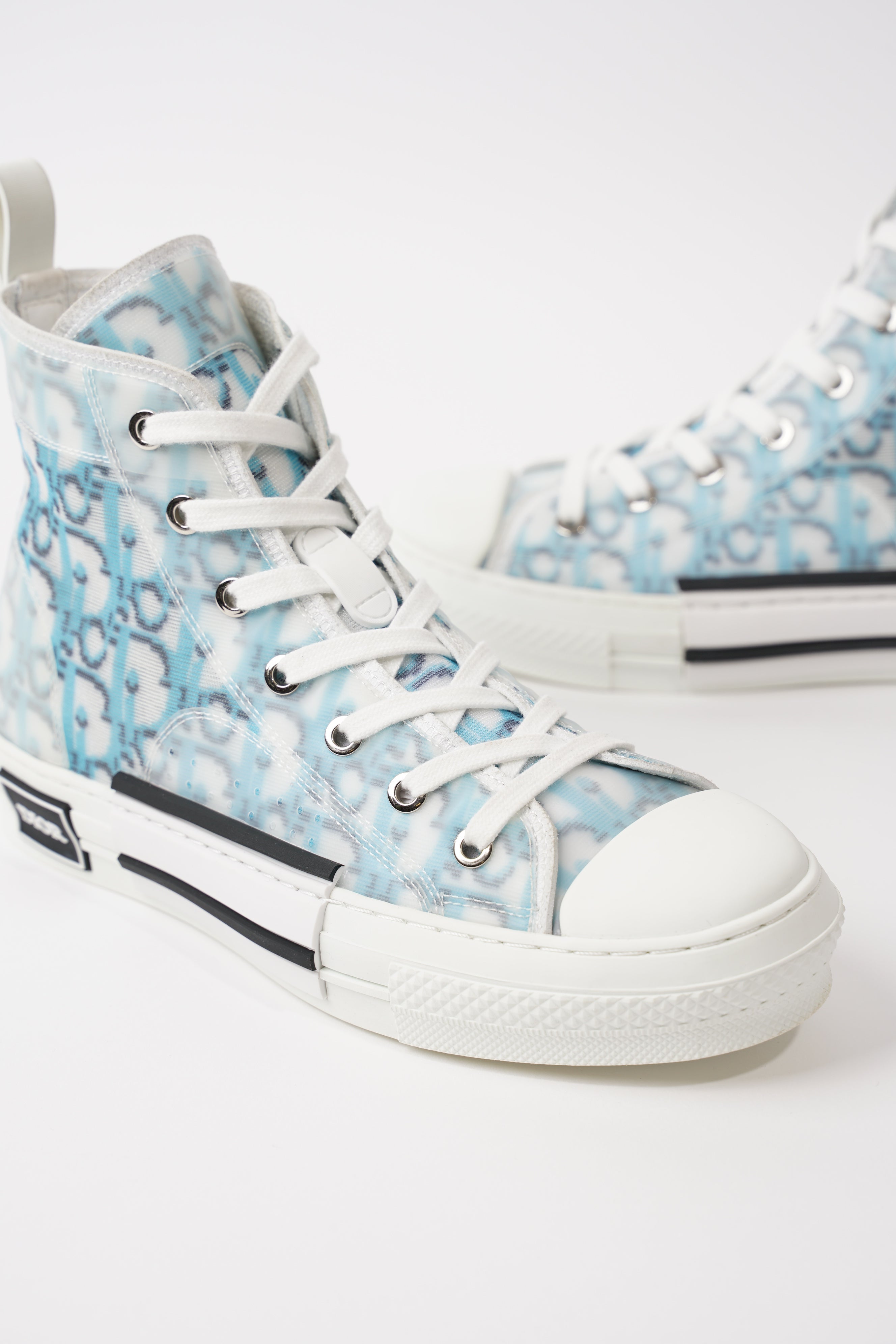Christian Dior Womens B23 White Blue EU 38 / UK 5