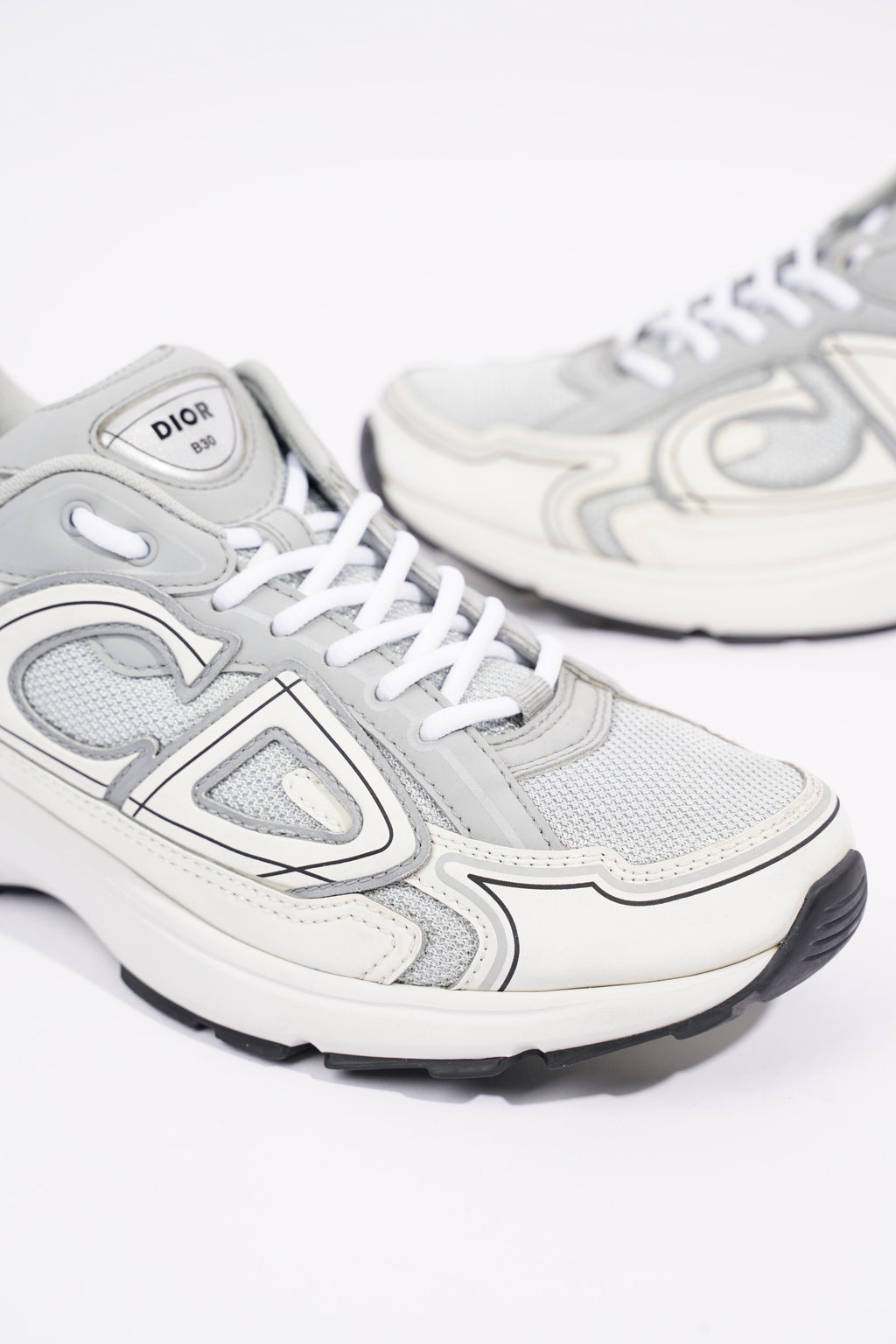 Christian Dior Mens B30 White / Grey EU 41 / UK 7