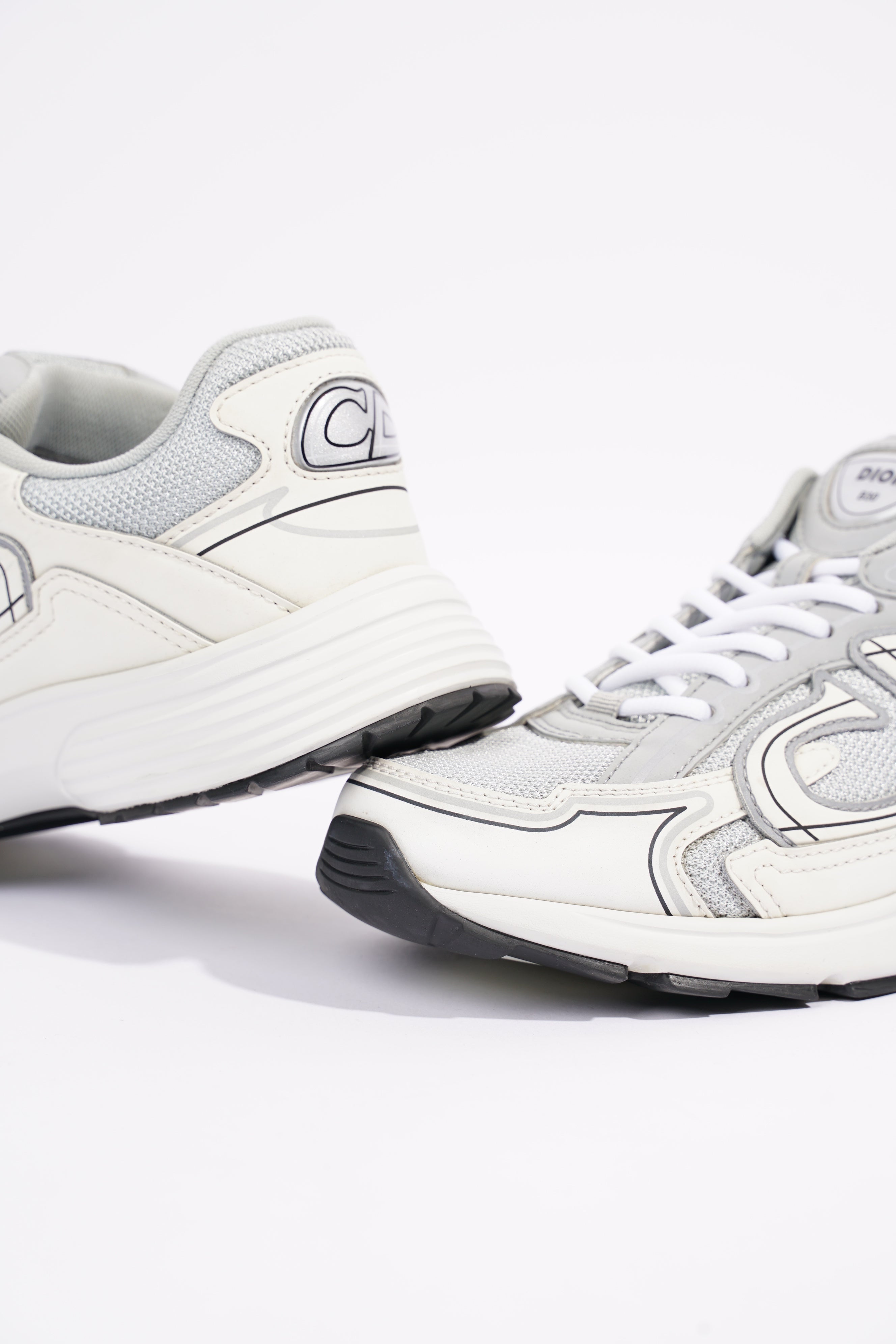 Christian Dior Mens B30 White / Grey EU 41 / UK 7