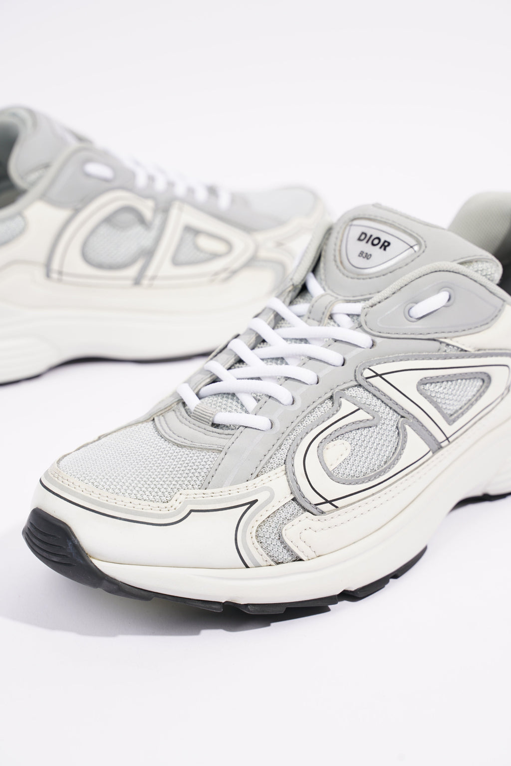 Christian Dior Mens B30 White / Grey EU 41 / UK 7