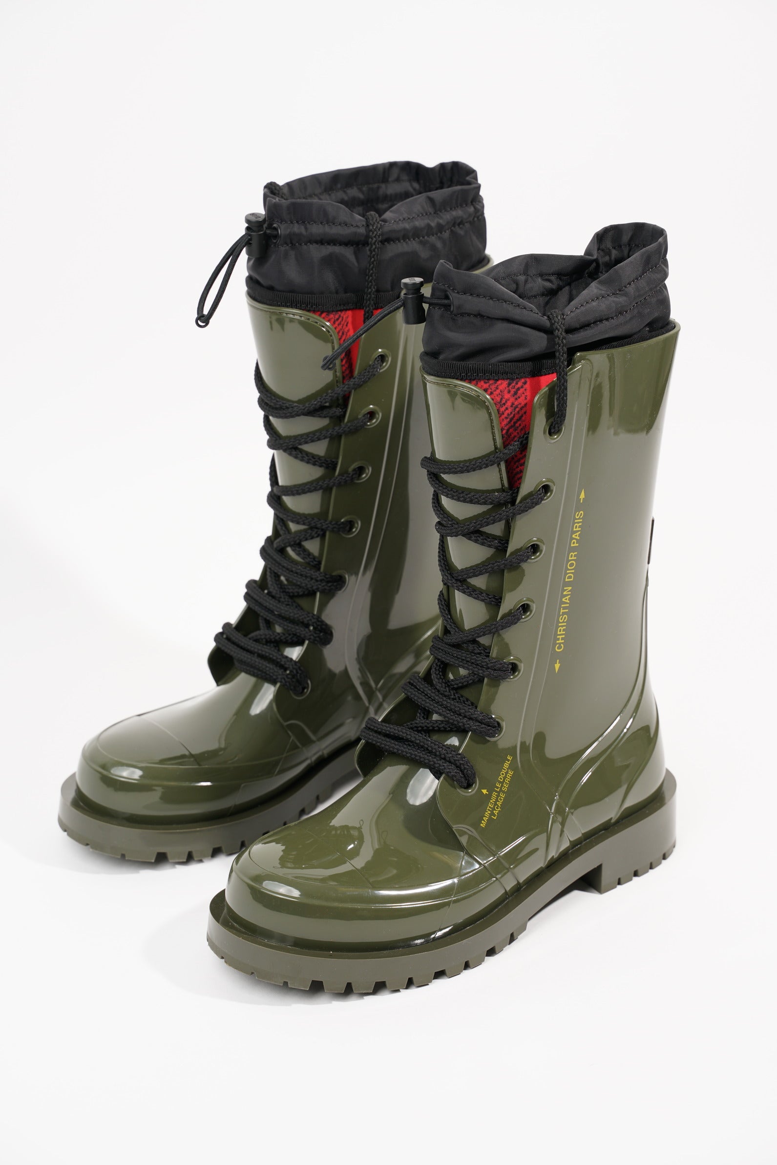 Dior Womens Diorcamp Boots Khaki EU 36 / UK 3