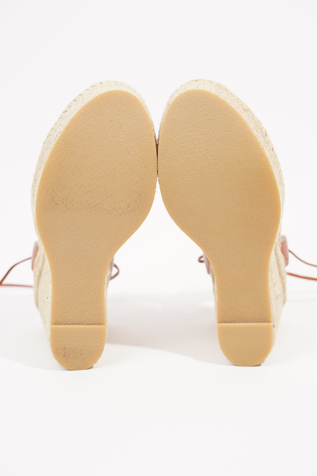 Saint Laurent Womens Platform Wedges Tan EU 35 / UK 2