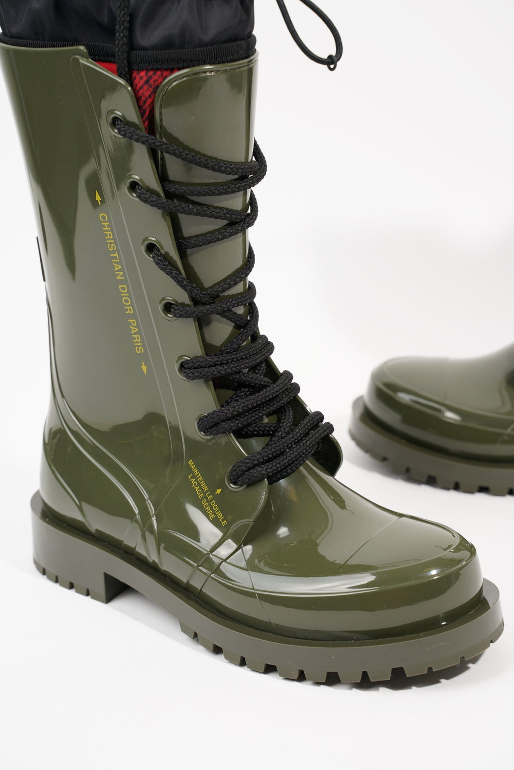Dior Womens Diorcamp Boots Khaki EU 36 / UK 3